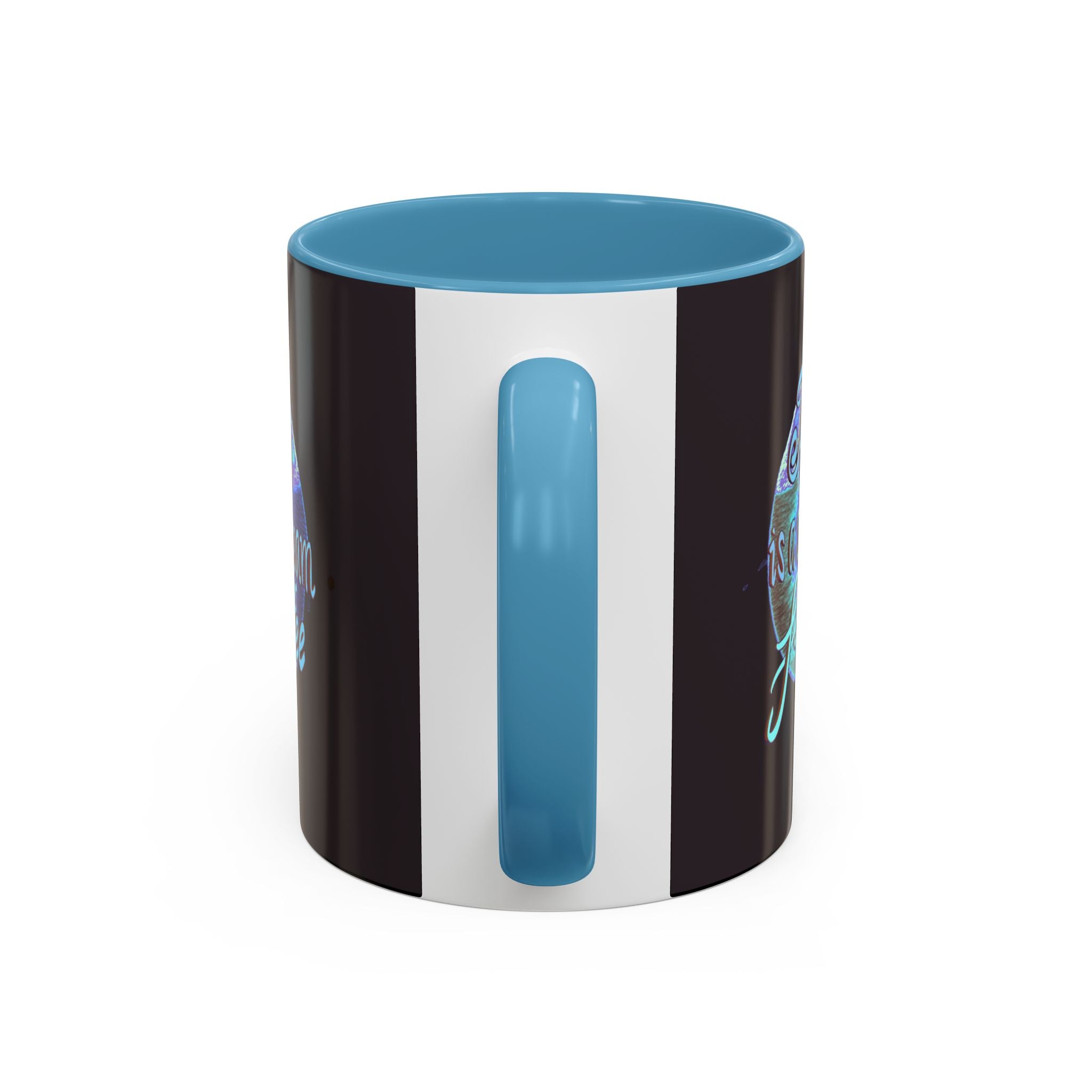YAWN IS A SILENT SCREAM Accent Coffee Mug (11 oz)