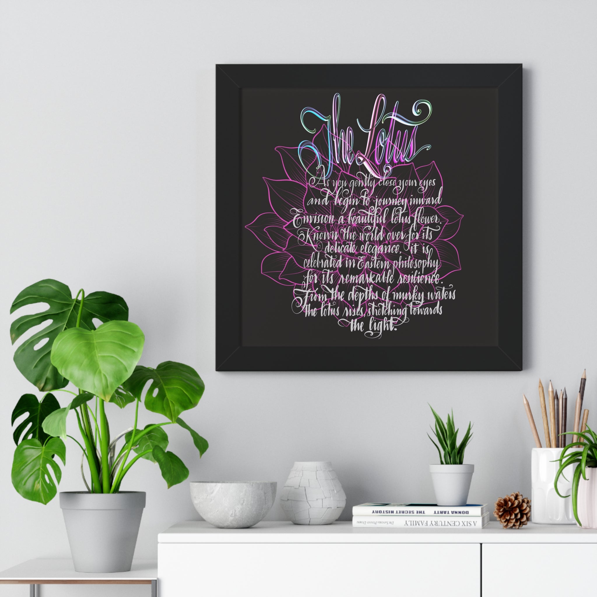 THE LOTUS Framed Poster