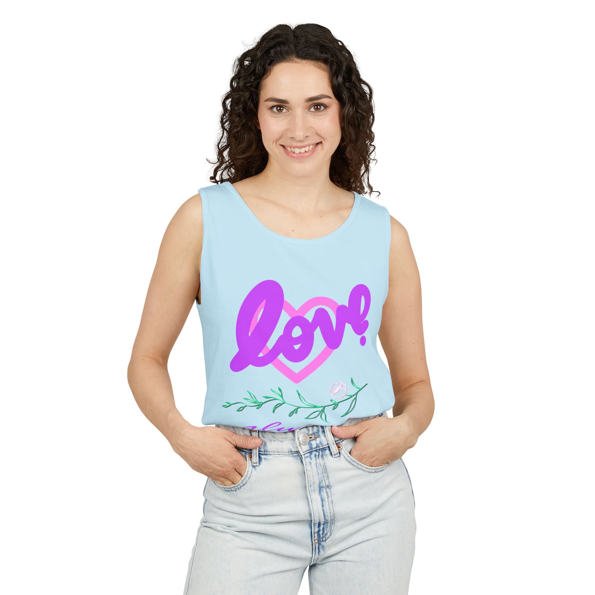 Love Always Tank Top - Unisex Garment-Dyed Casual Wear