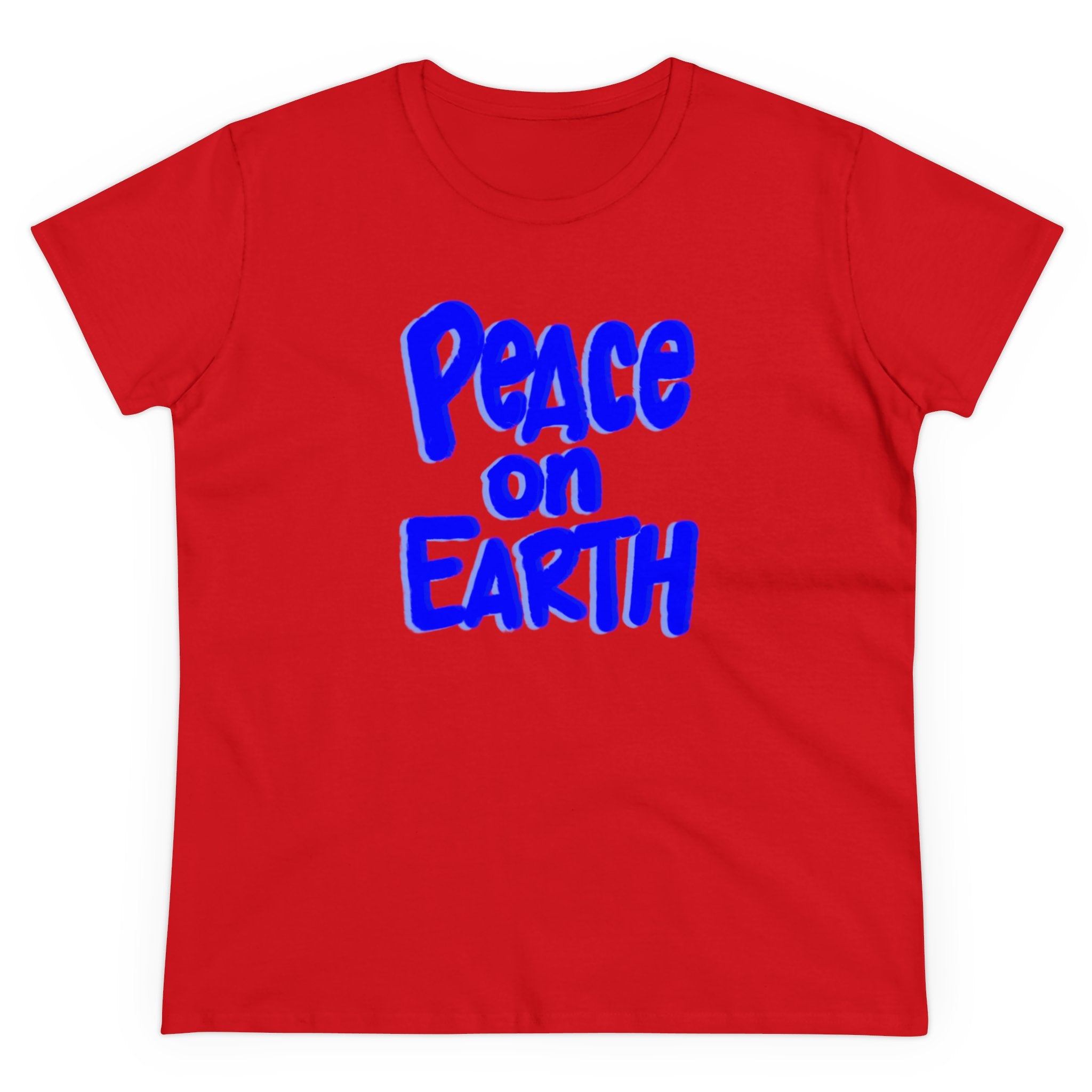 PEACE ON EARTH Women's Midweight Cotton Tee