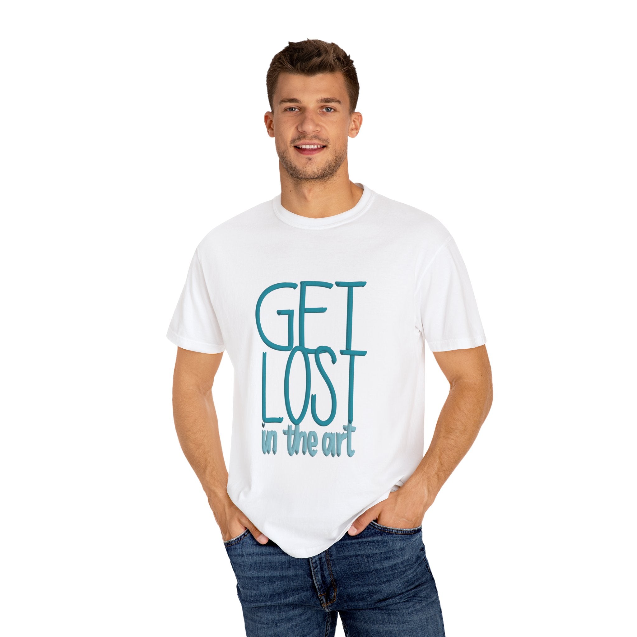GET LOST Unisex Garment-Dyed T-shirt