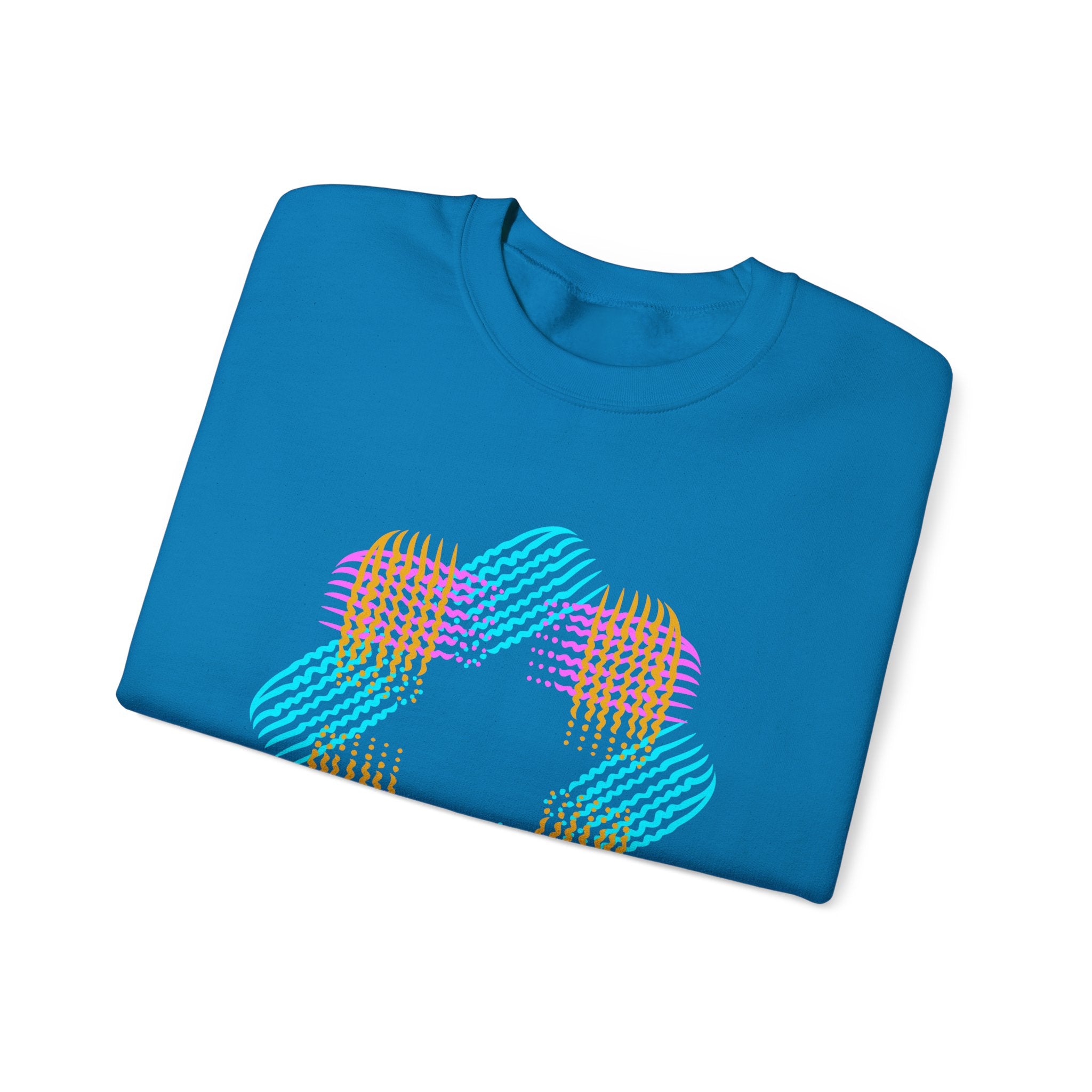 Colorful Geometric Pattern Unisex Crewneck Sweatshirt - Cozy and Stylish