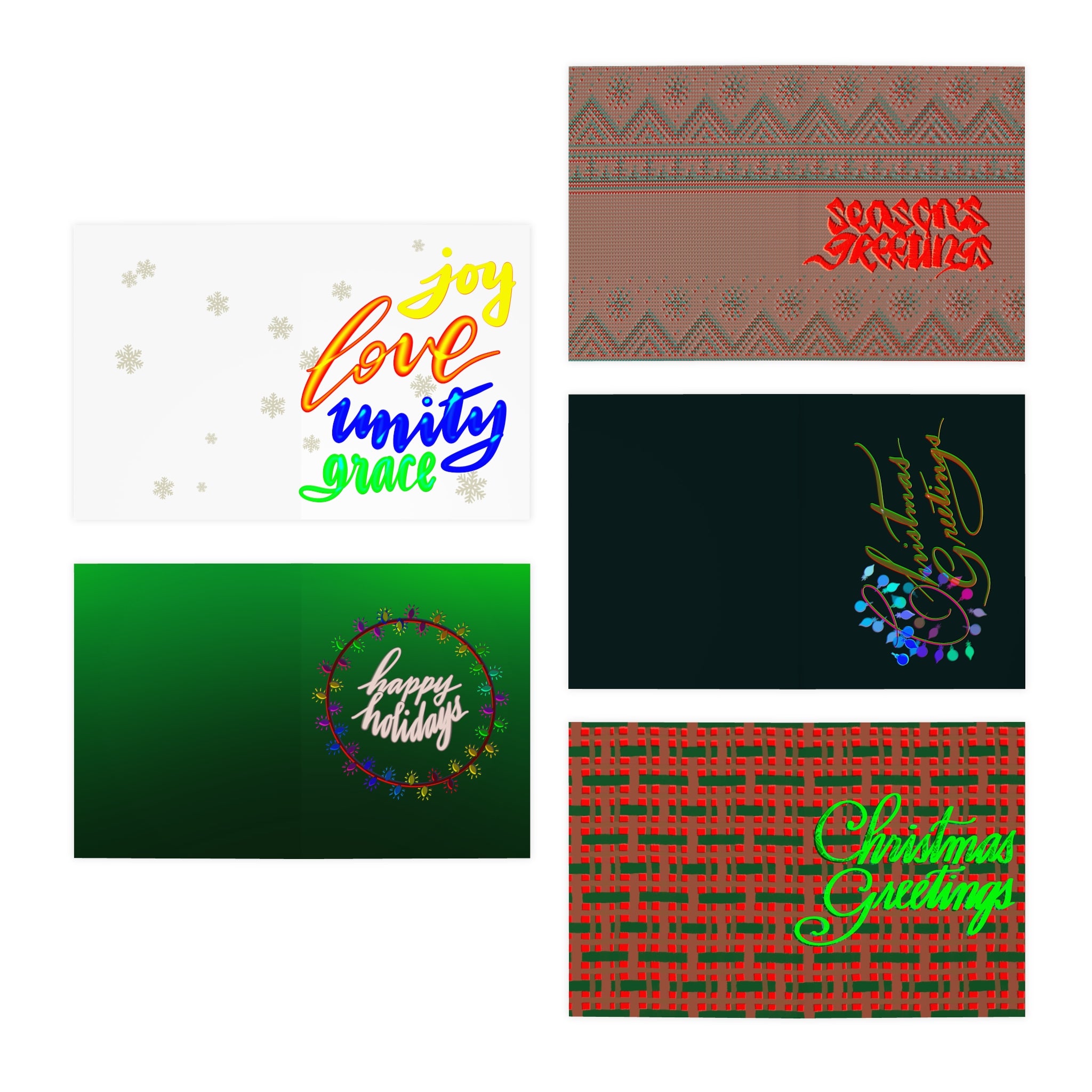 CECILE’S CHRISTMAS Greeting Cards (5-Pack)