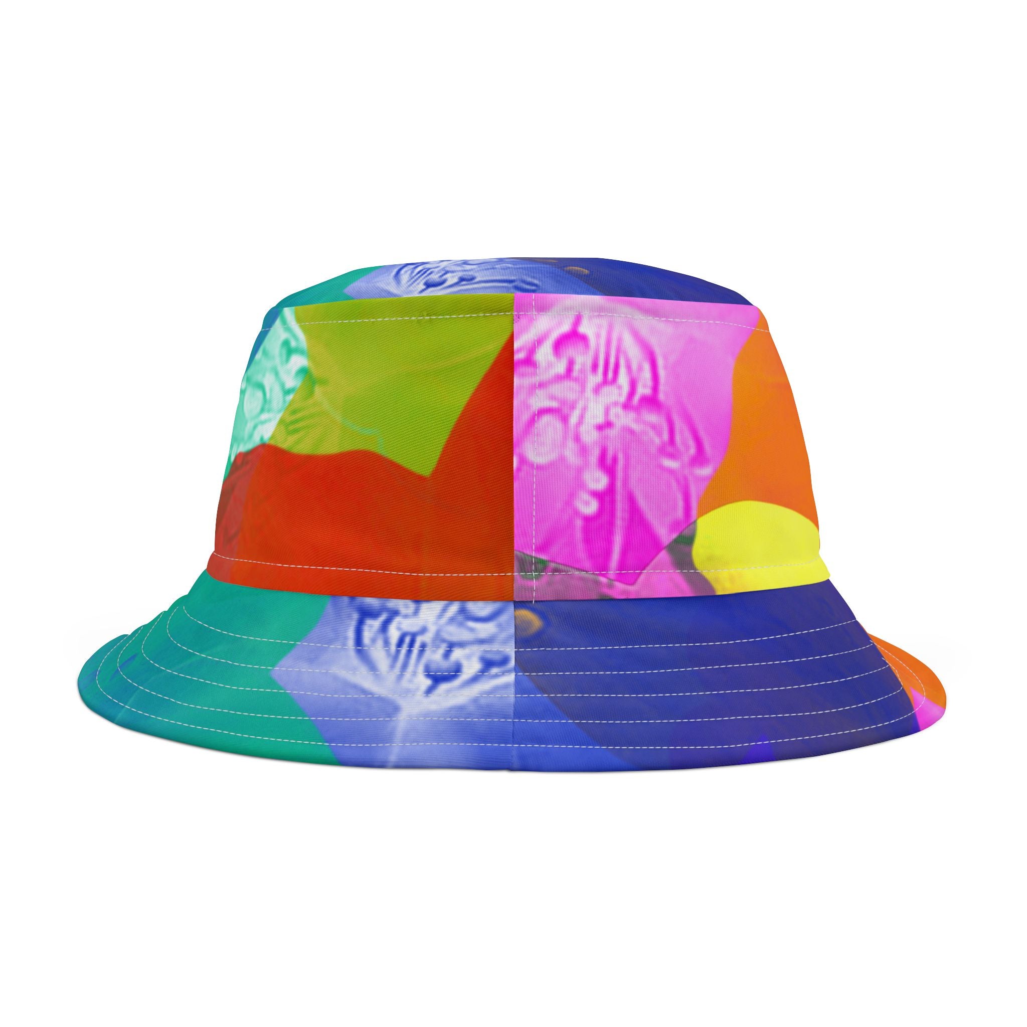 Vibrant Abstract Bucket Hat - Colorful Summer Accessory for Outdoor Fun