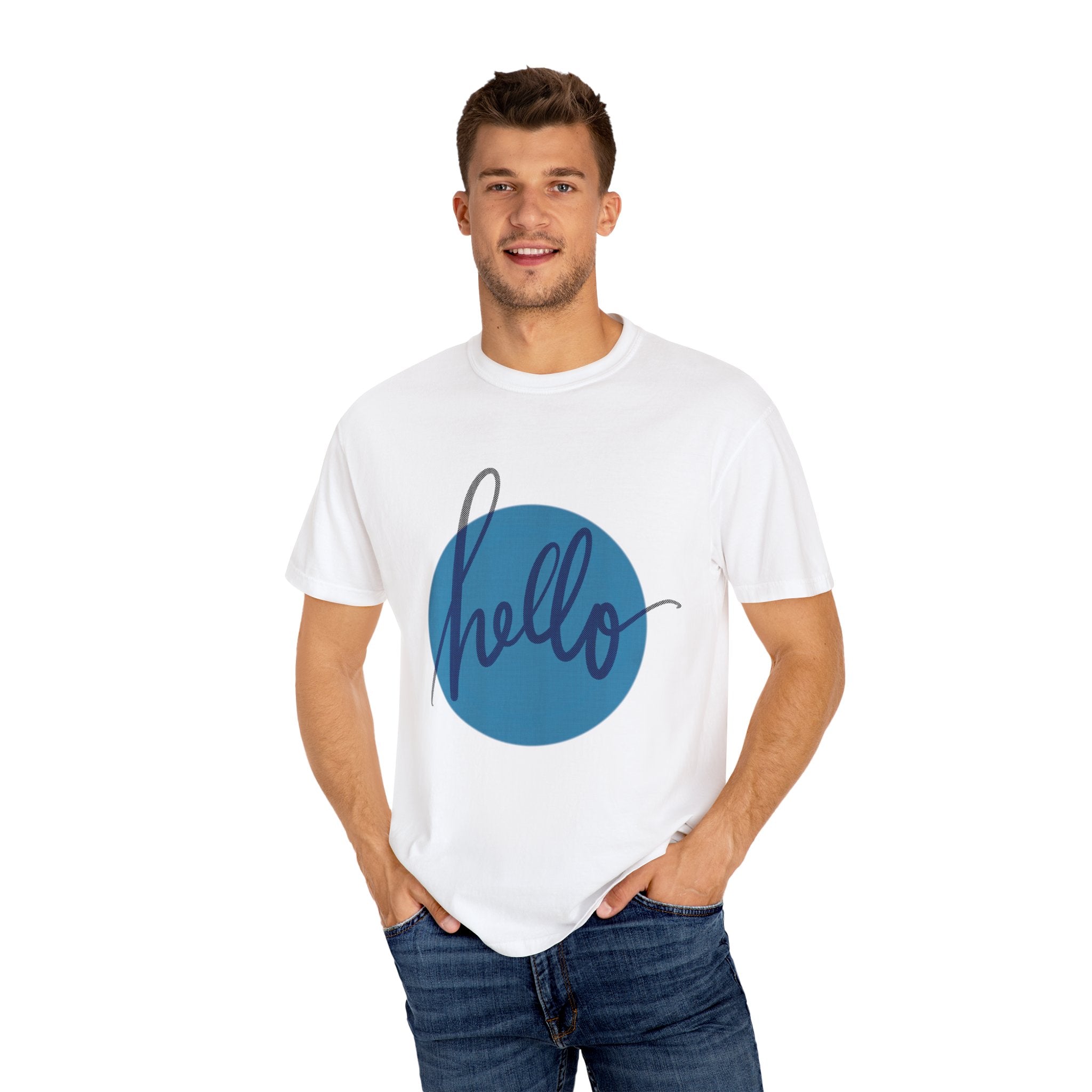 HELLO Unisex Garment-Dyed T-shirt