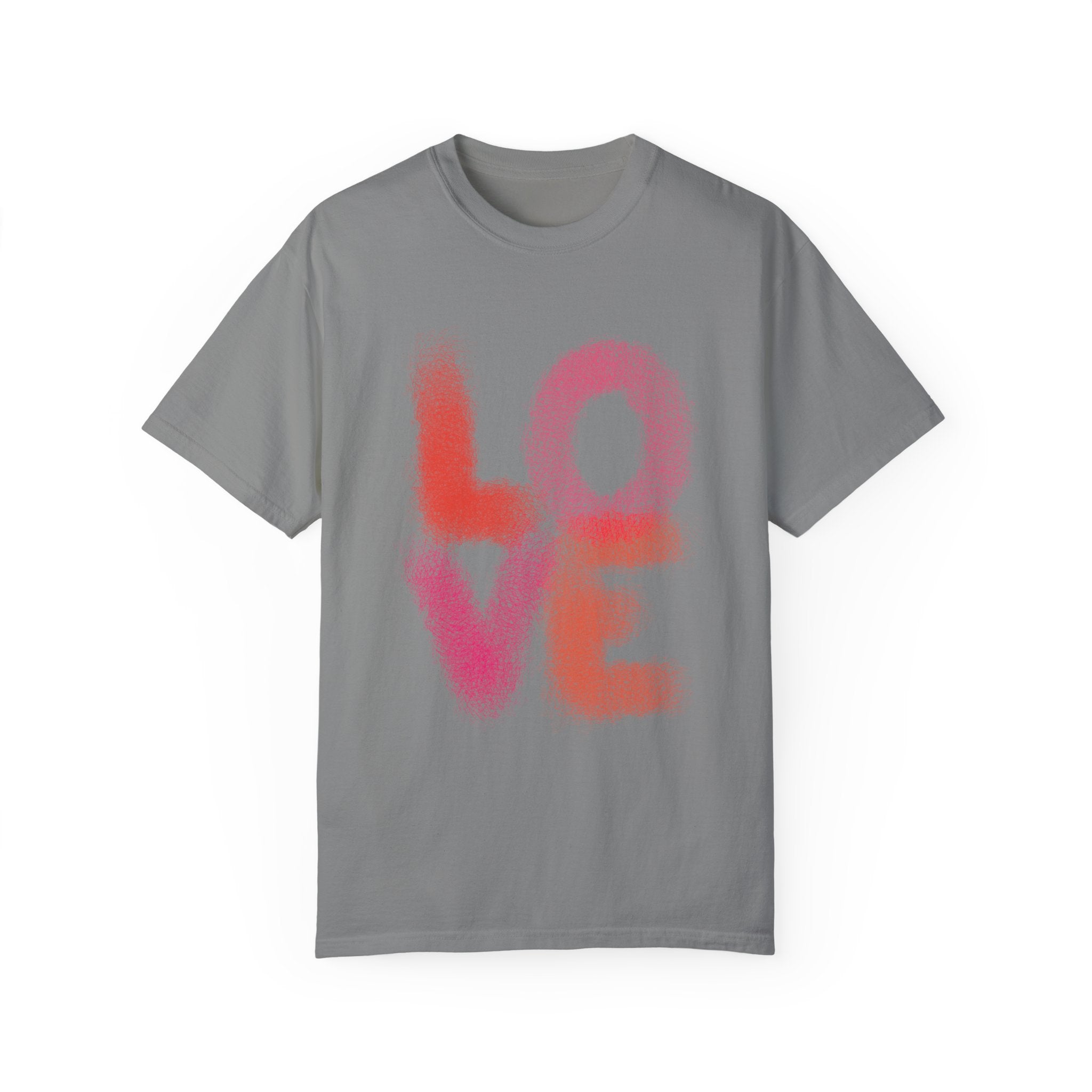 LOVE SCRIBBLES Unisex Garment-Dyed T-shirt