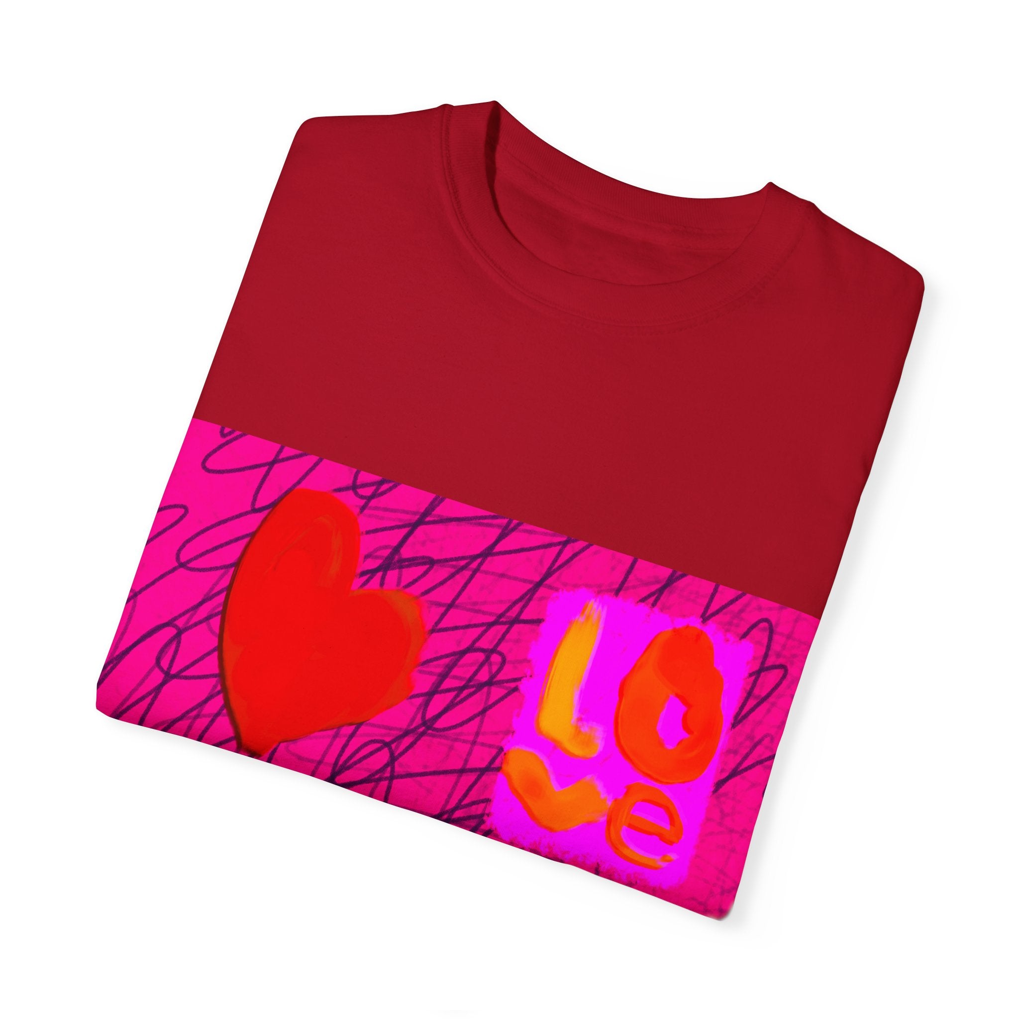 Love Vibes Unisex Garment-Dyed T-Shirt