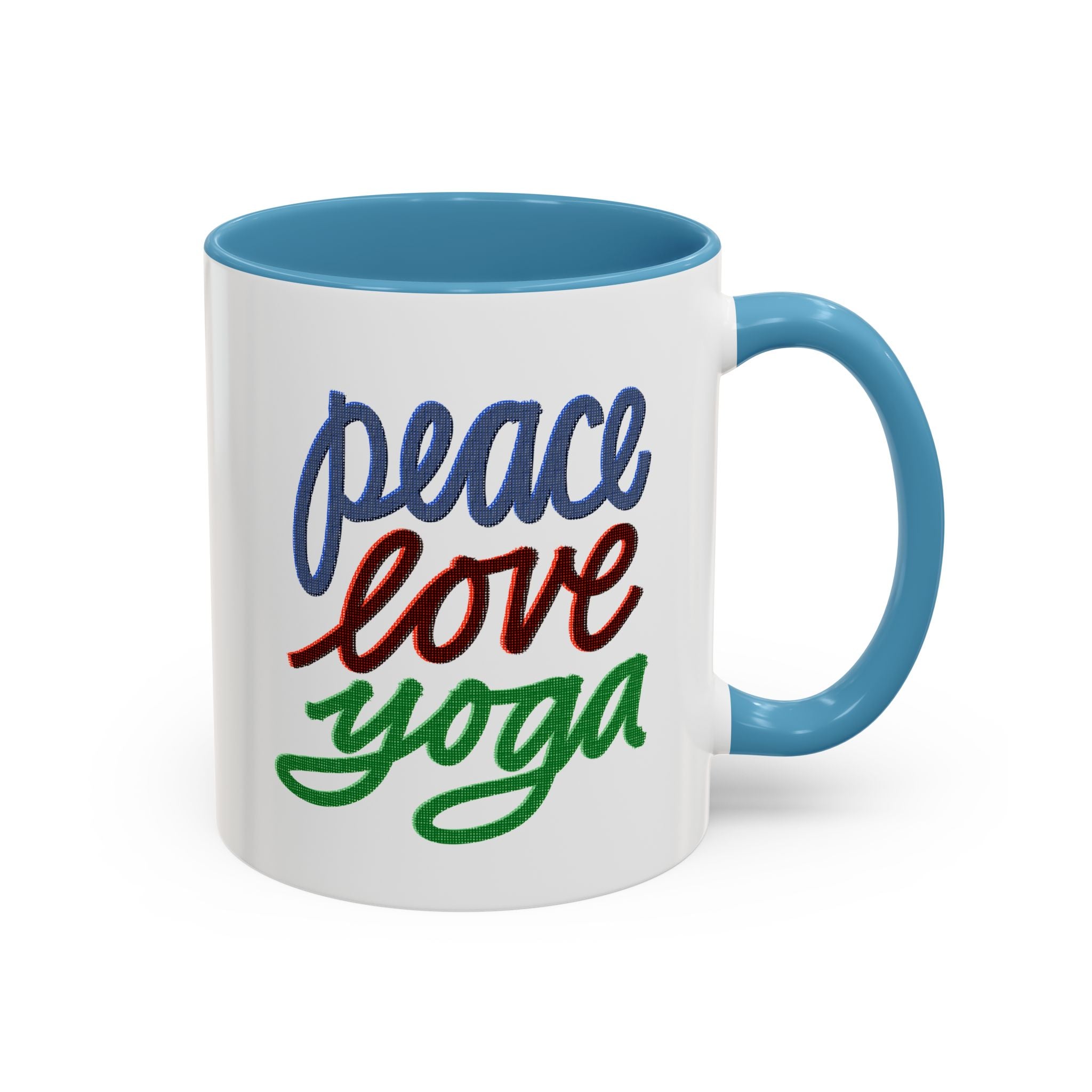 PEACE LOVE YOGA 11 oz Coffee Mug