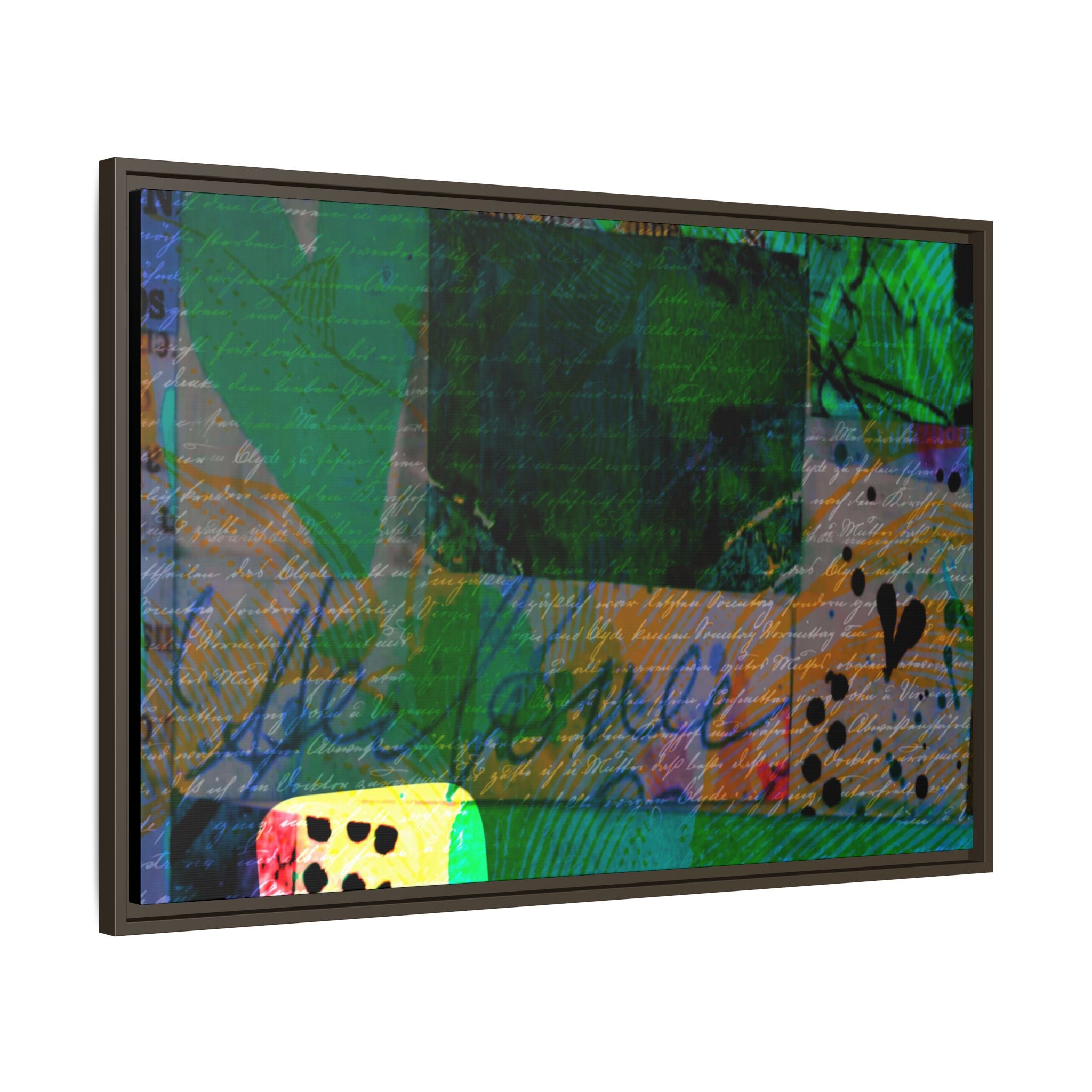 Colorful Abstract Framed Canvas Art - Vibrant Wall Décor