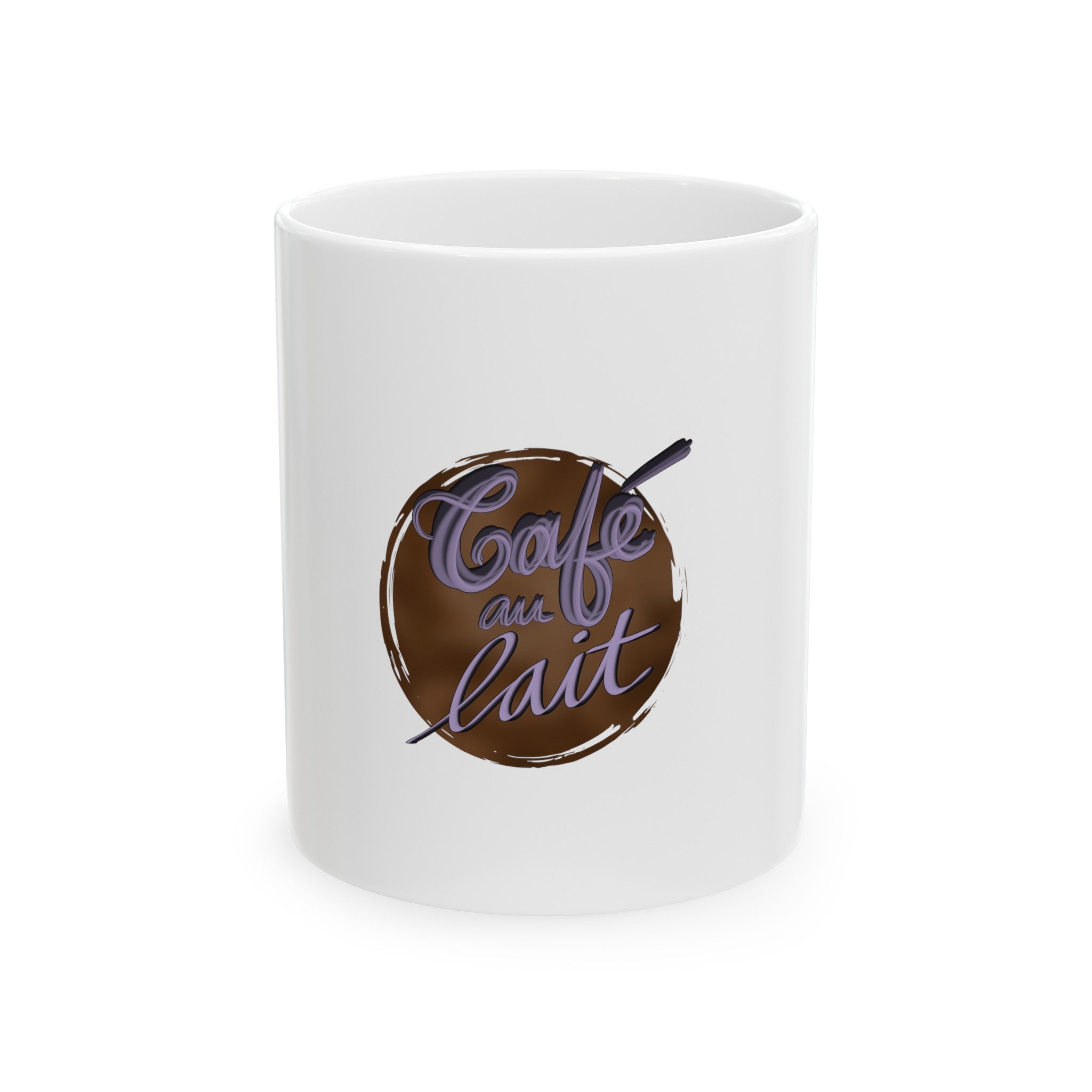 CAFE AU LAIT Ceramic Mug, 11oz