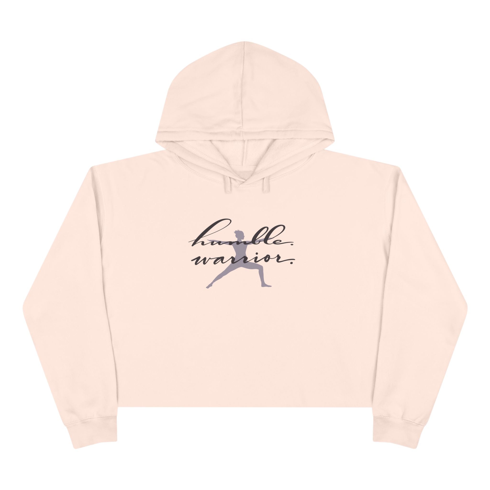 Humble Warrior Crop Hoodie - Motivational Fitness Apparel
