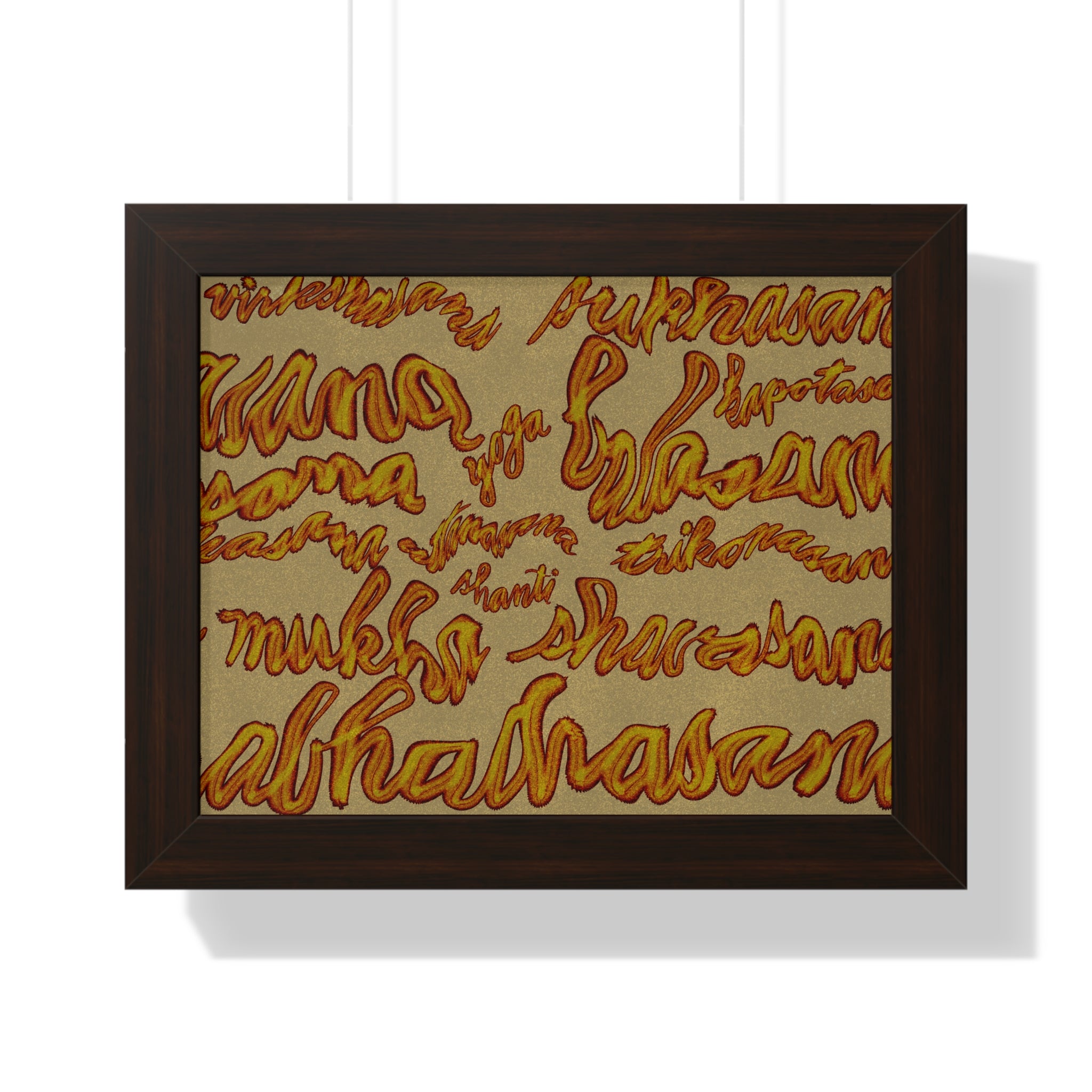 YOGA Framed Horizontal Poster