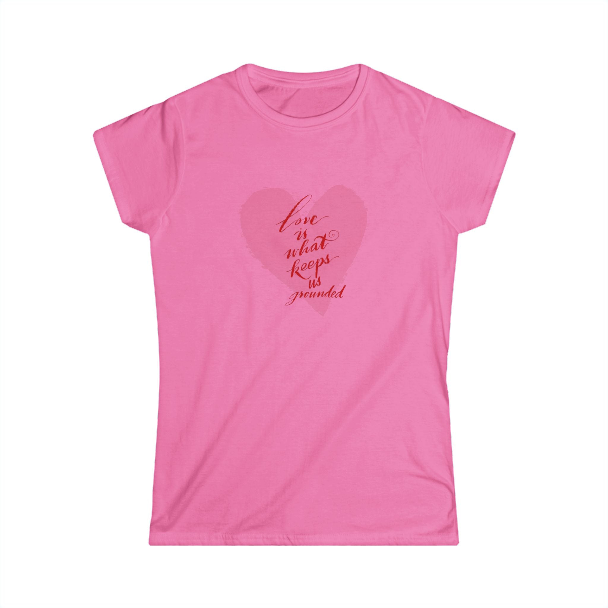 Love Keeps Us Grounded Women's Softstyle Tee
