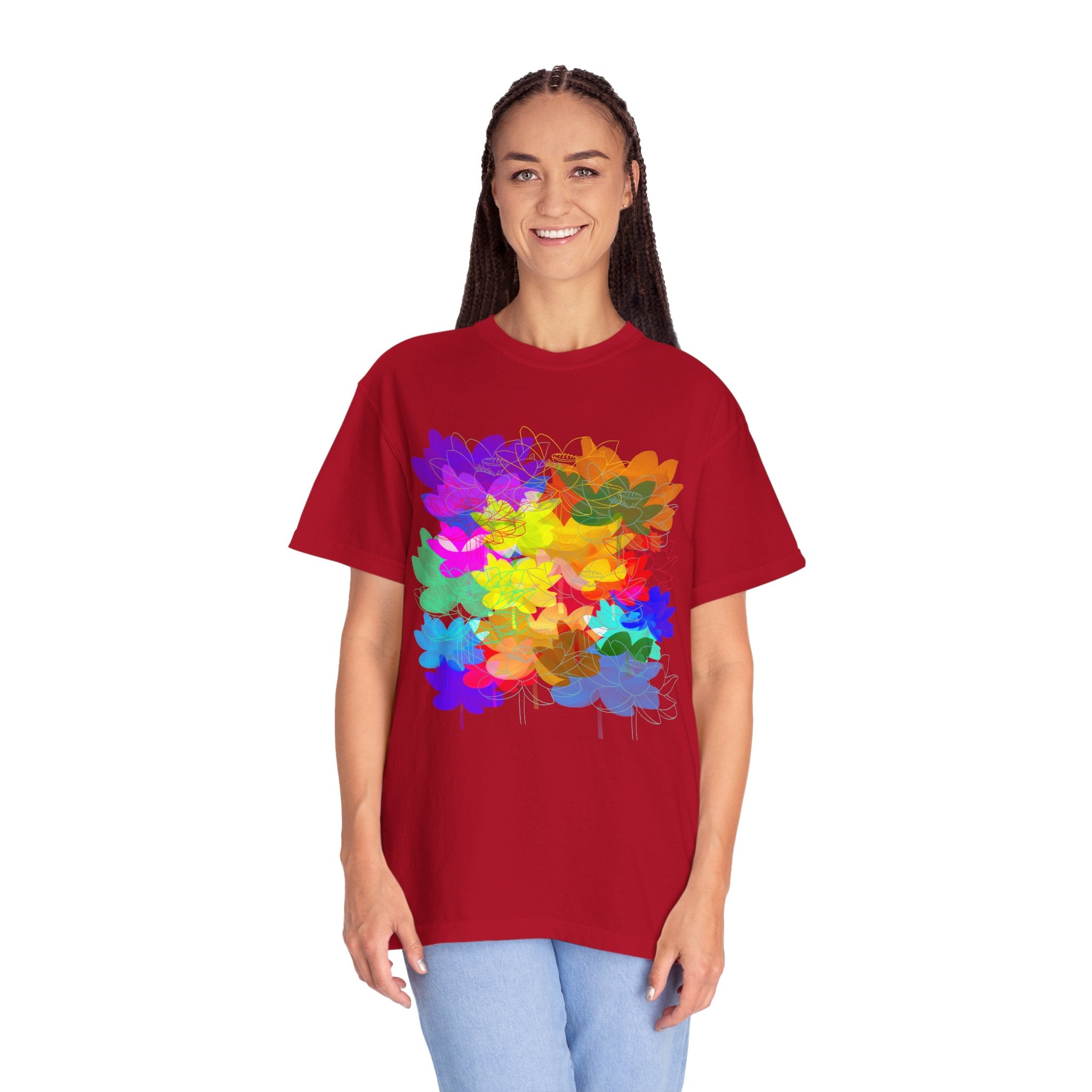 FLOWERS FOR HOURS Unisex Garment-Dyed T-shirt