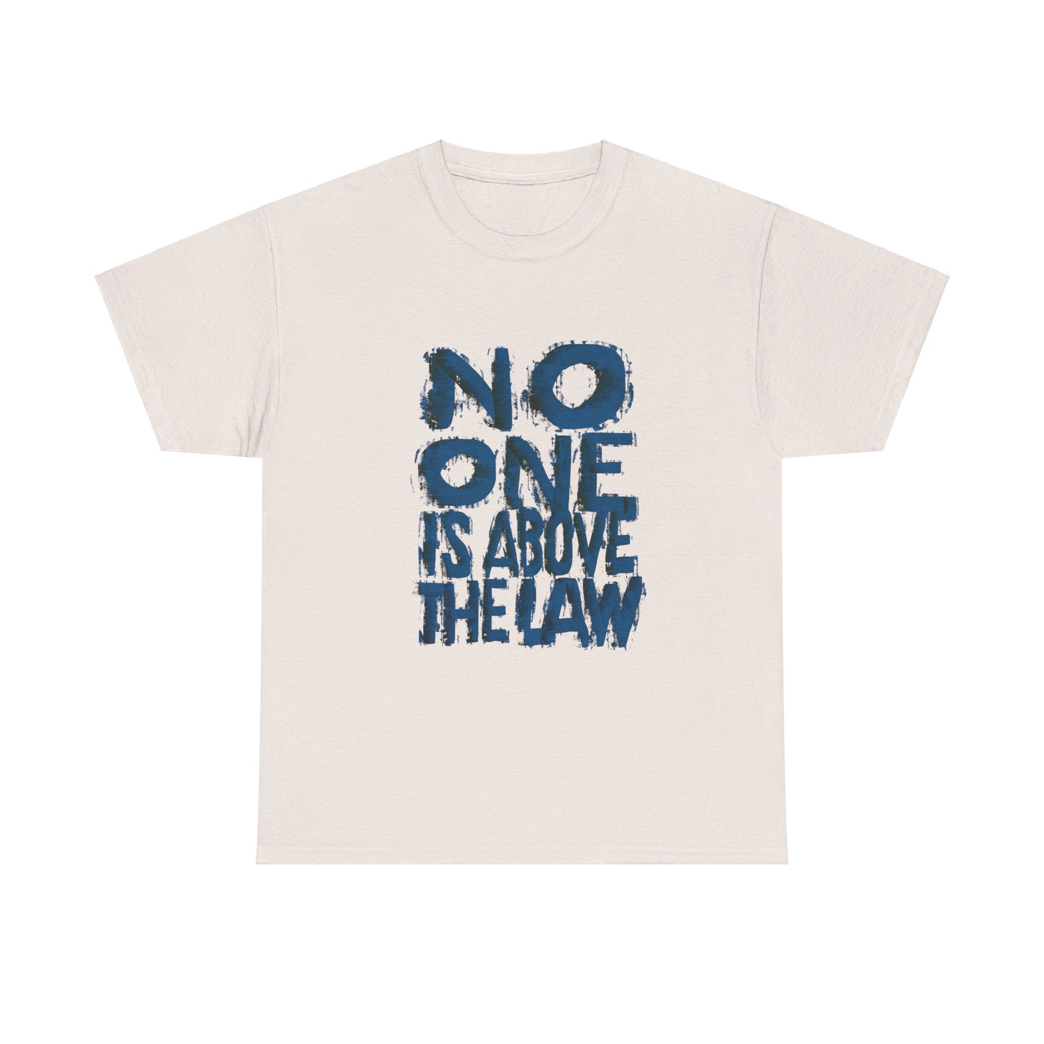 NO ONE IS ABOVE THE LAW Unisex Heavy Cotton Tee