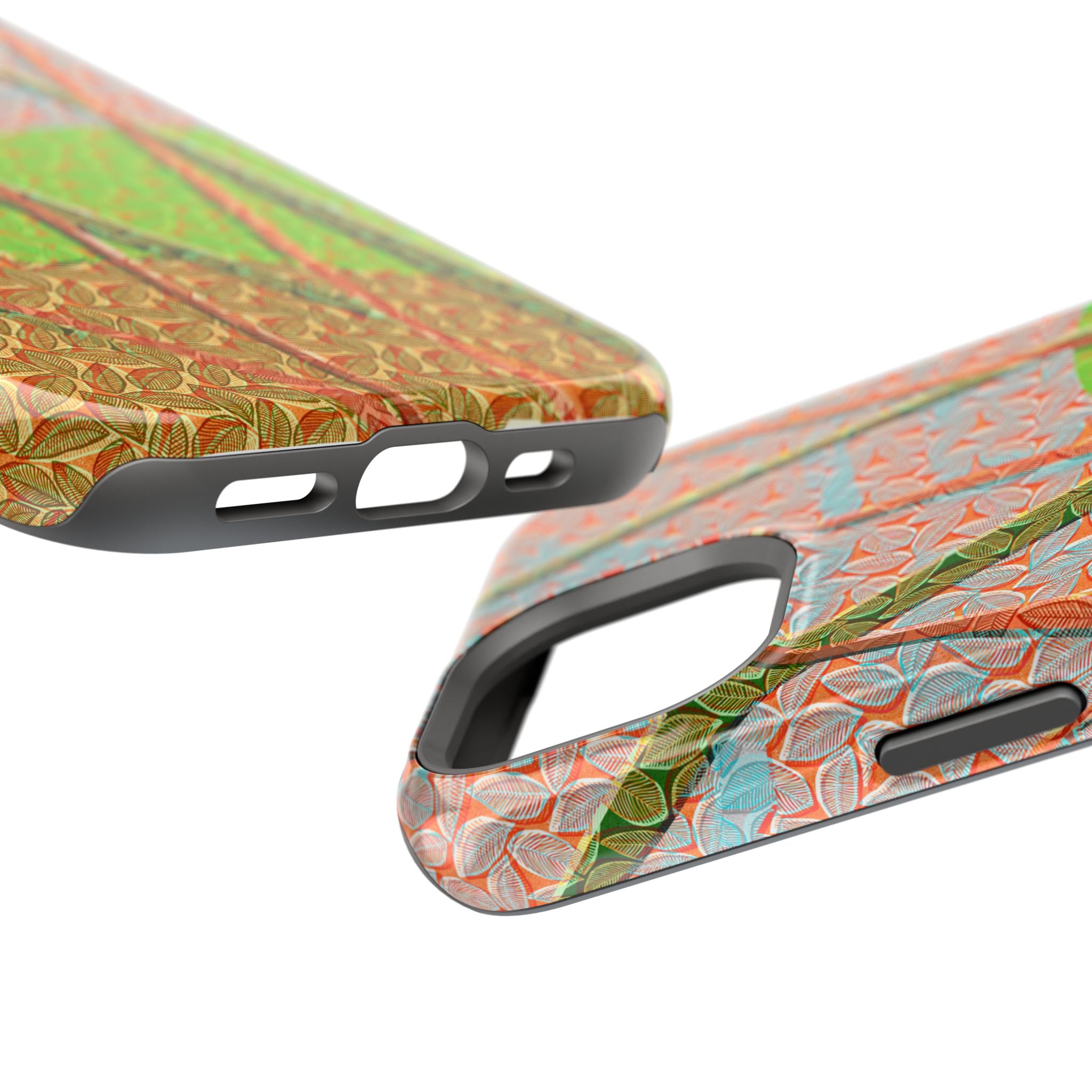 Nature-Inspired Magnetic Tough Phone Case - Vibrant Design for Eco-Lovers