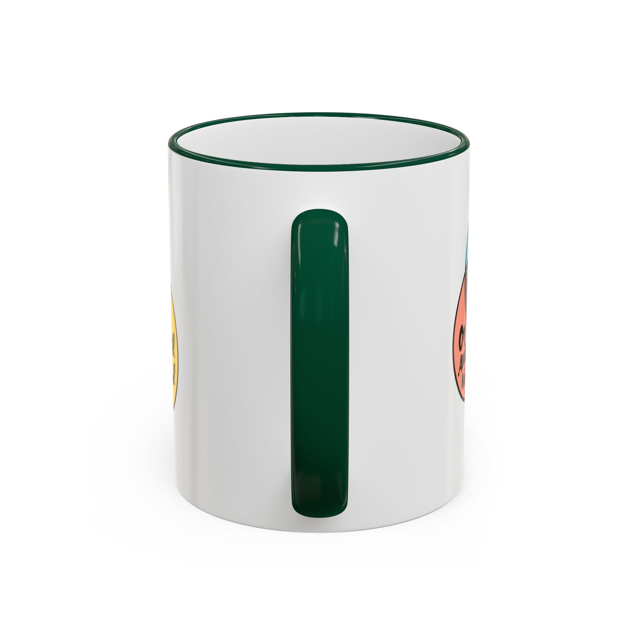 Yin Yoga Venn diagram Accent Rim & Handle Mug 11 oz