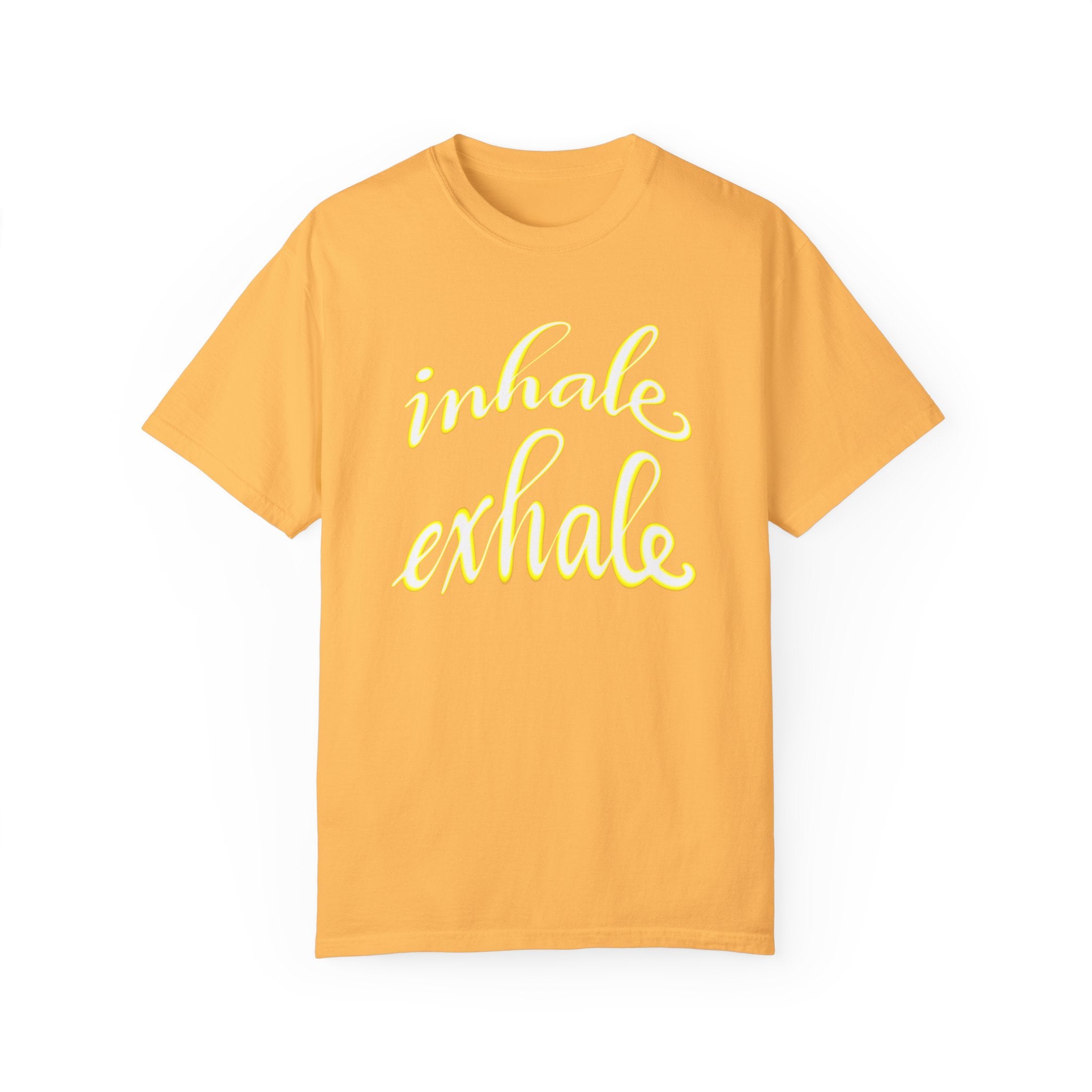 INHALE EXHALE Unisex Garment-Dyed T-shirt