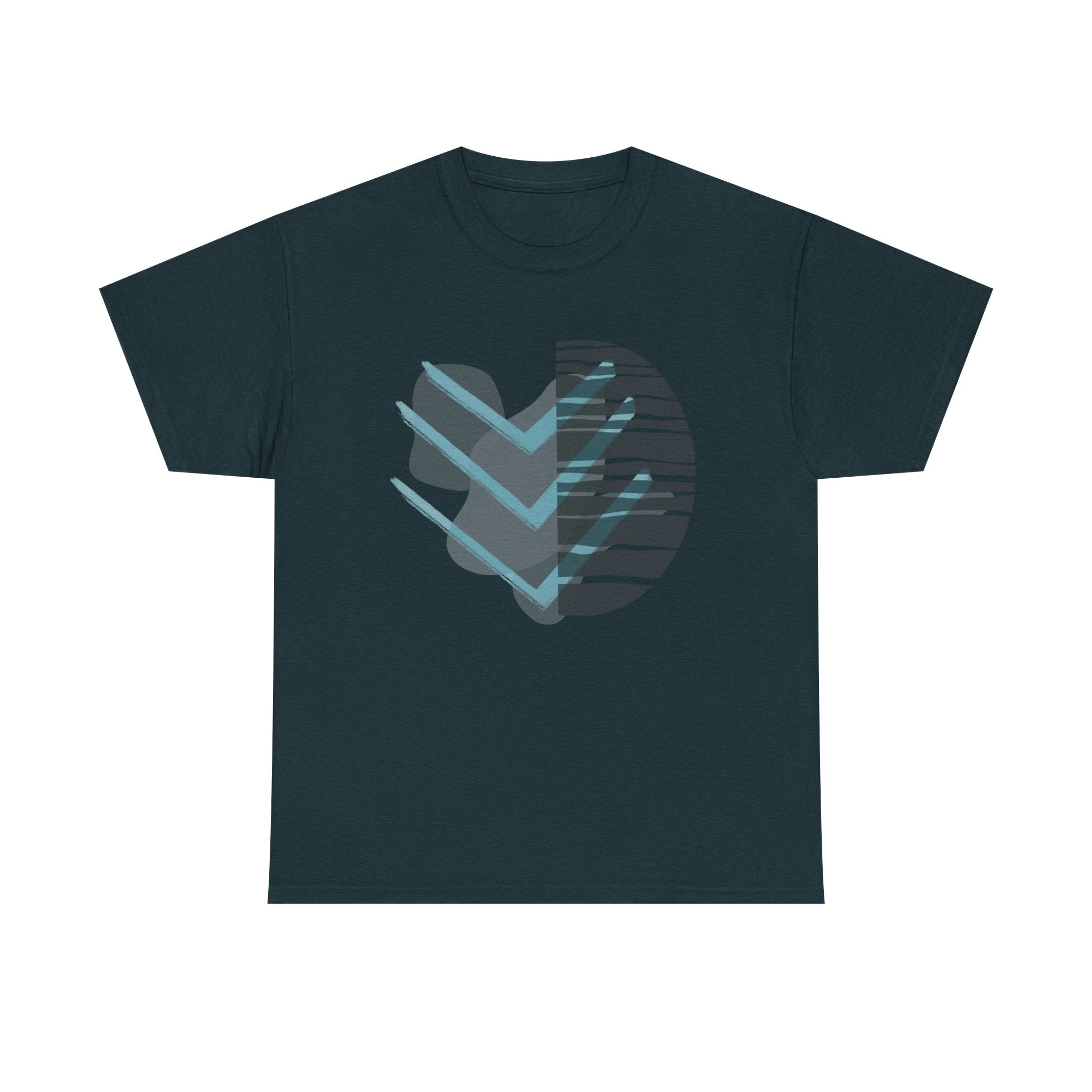 Stylish Unisex Heavy Cotton Tee with Abstract Design