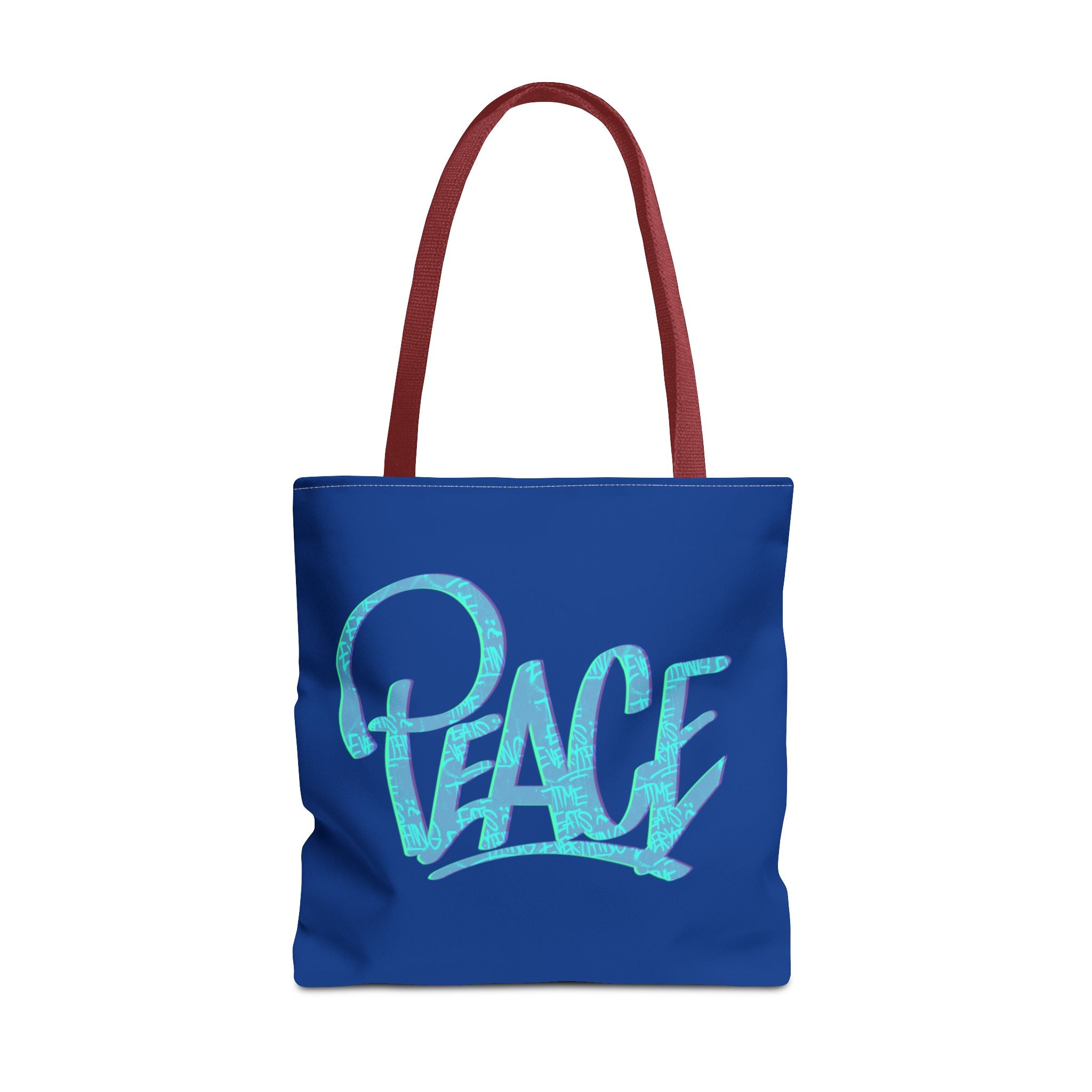 Peace Tote Bag - Stylish Blue Carry-All for Eco-Friendly Living