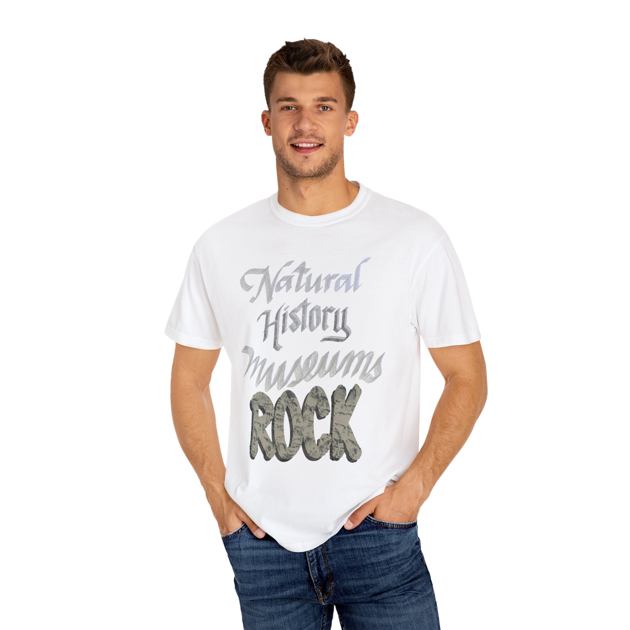 NATURAL HISTORY MUSEUMS ROCK Unisex Garment-Dyed T-shirt