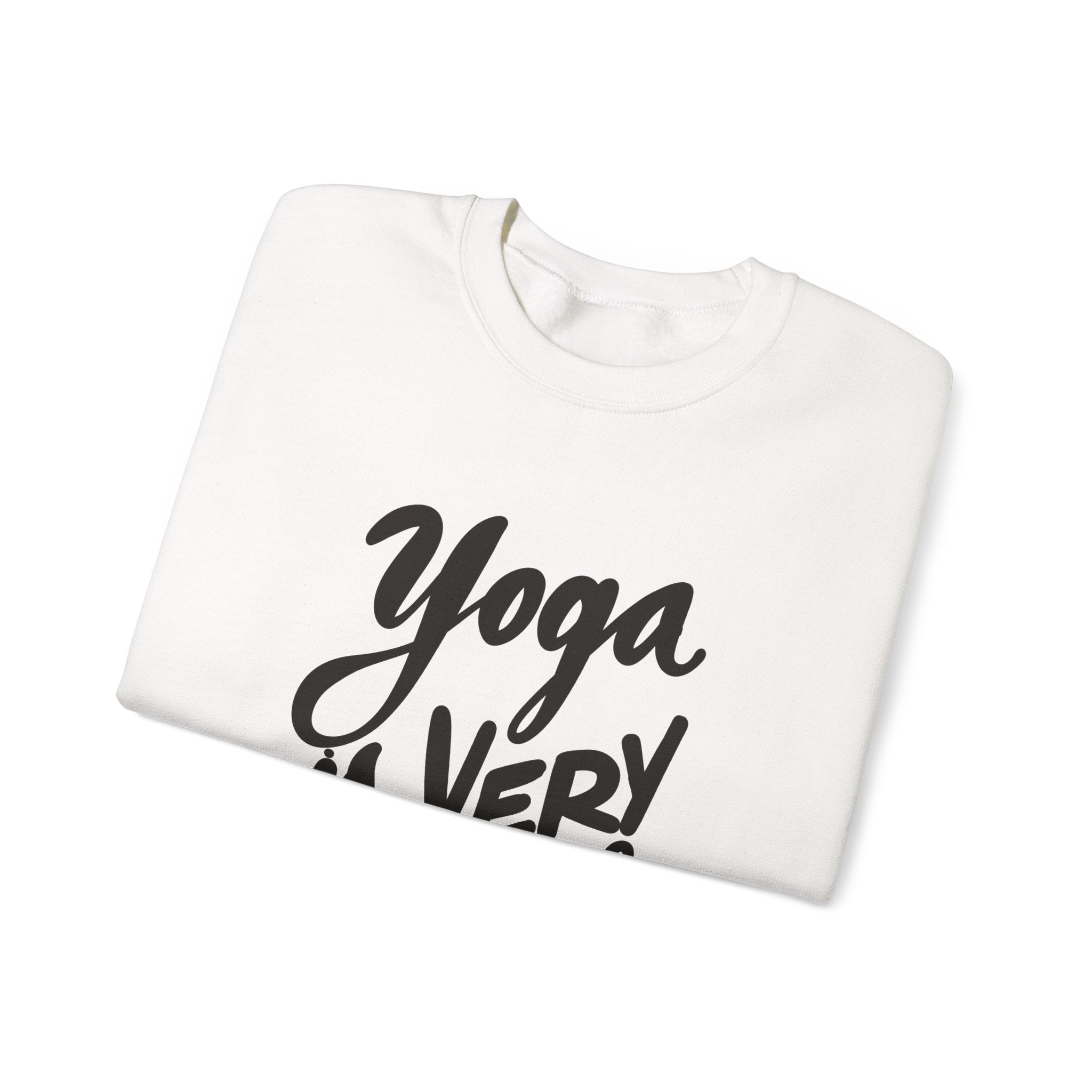 Yoga Humor Crewneck Sweatshirt, Funny Yoga Gift, Unisex Pullover, Comfortable Sweatshirt, Casual Activewear, Ideal for Fitness Lovers