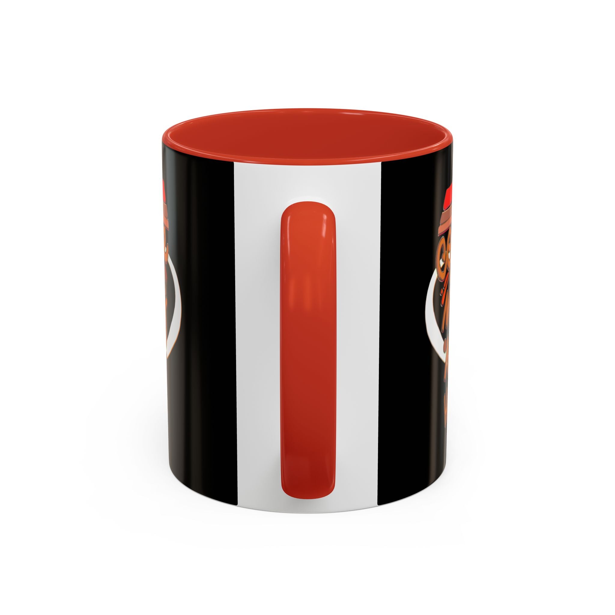 COFFEE MAKES ME HAPPY Hand-Drawn Design Accent Coffee Mug (11oz)