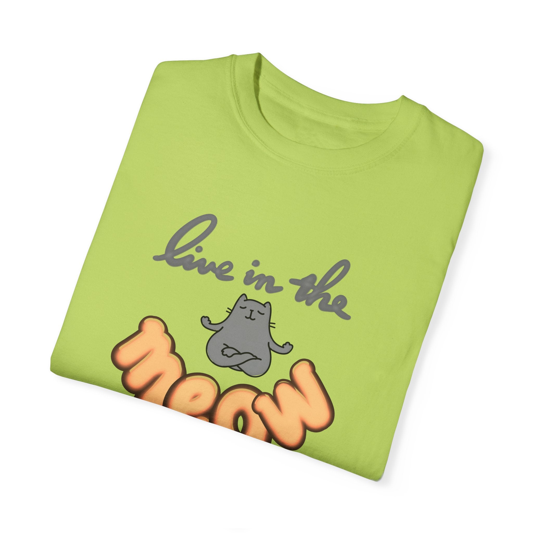 LIVE IN THE MEOW Unisex Garment-Dyed T-shirt