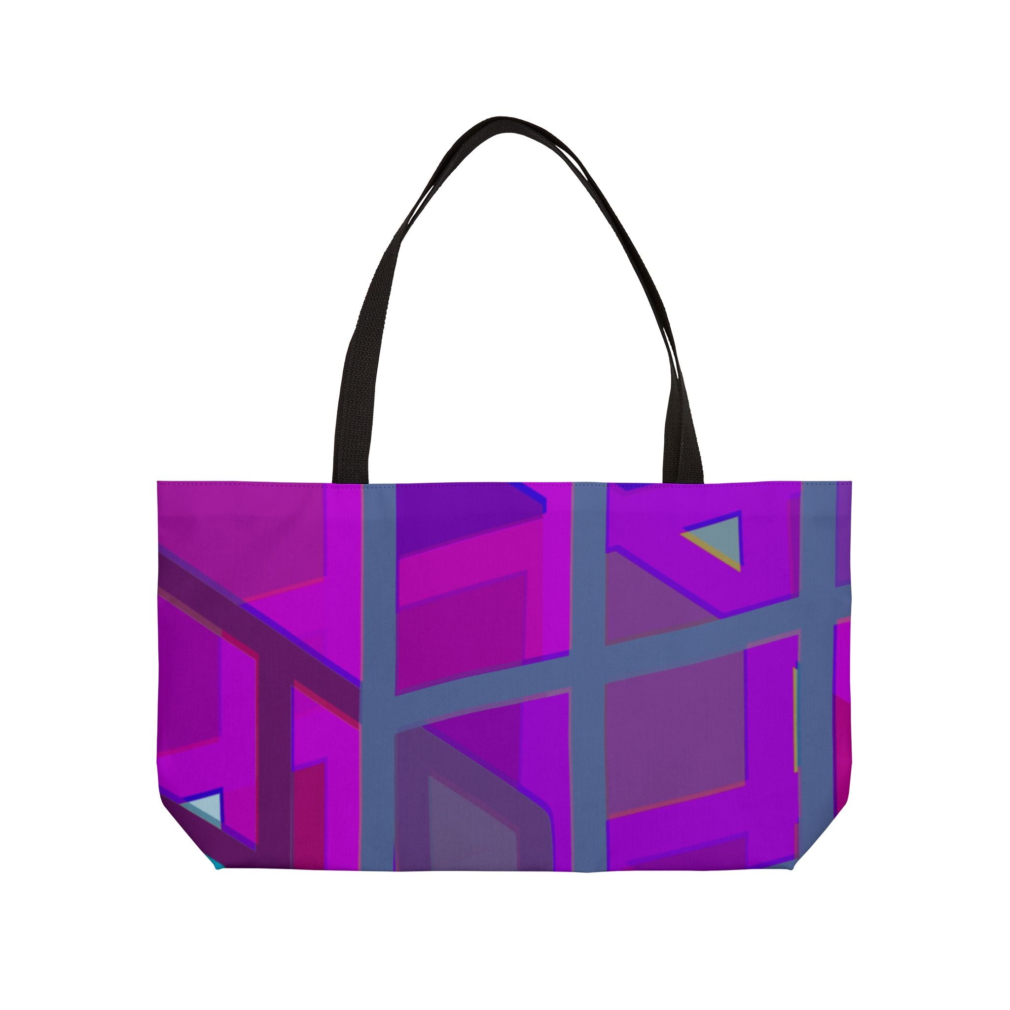Vibrant Geometric Weekender Tote Bag - Perfect for Travel & Leisure