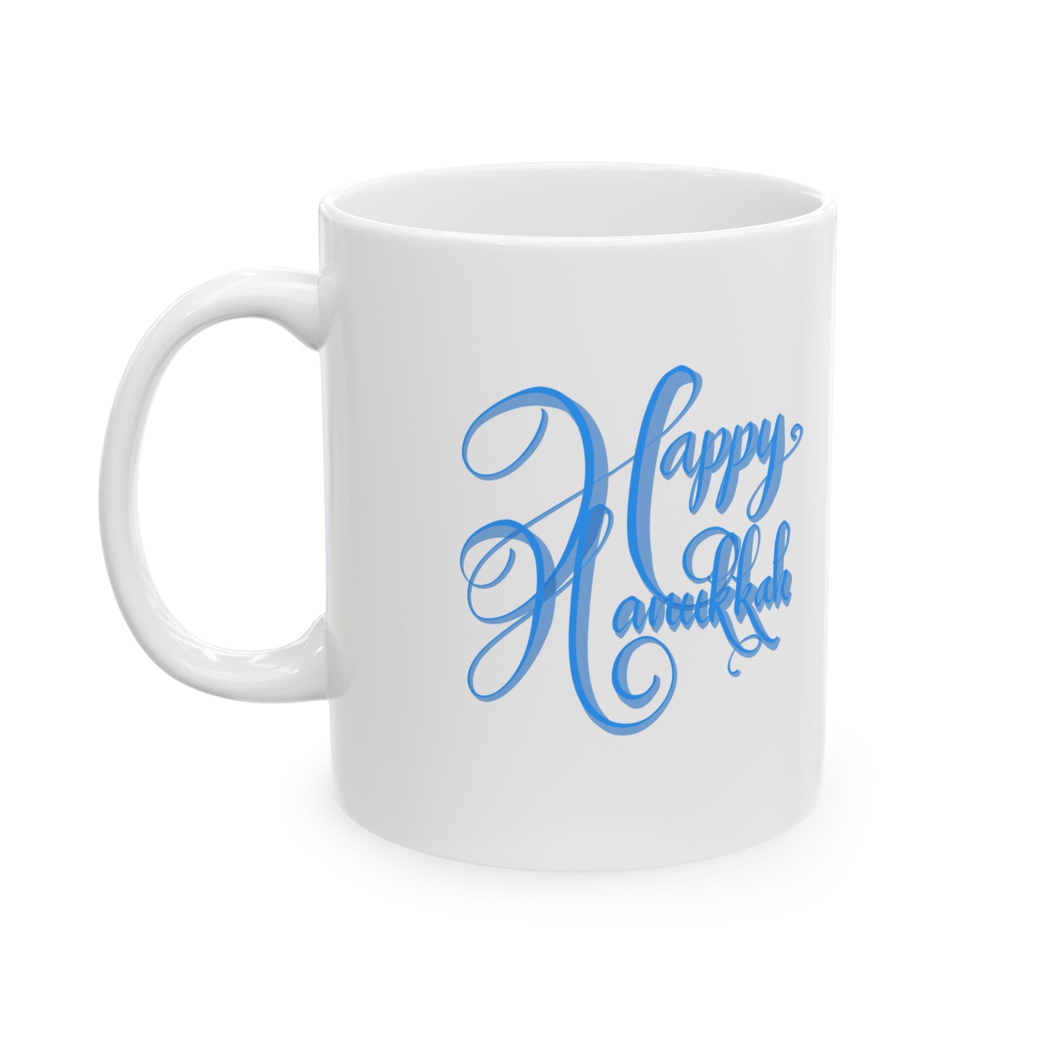 HAPPY HANUKKAH Ceramic Mug, (11oz,)