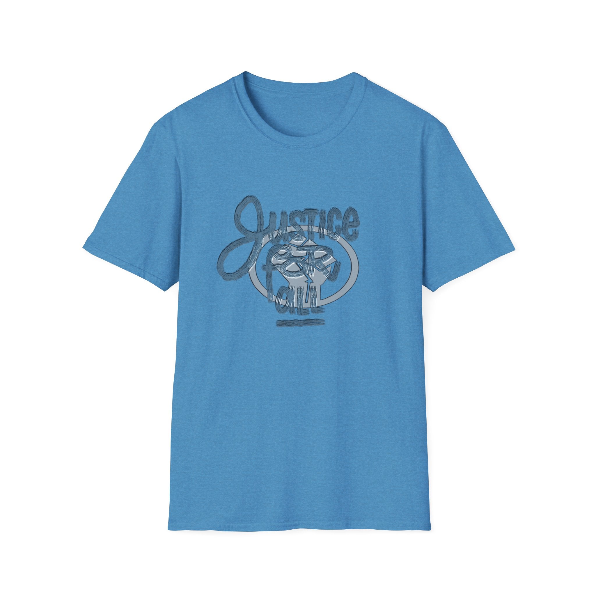 Justice for All Unisex Softstyle T-Shirt - Casual Comfort Tee for Activists