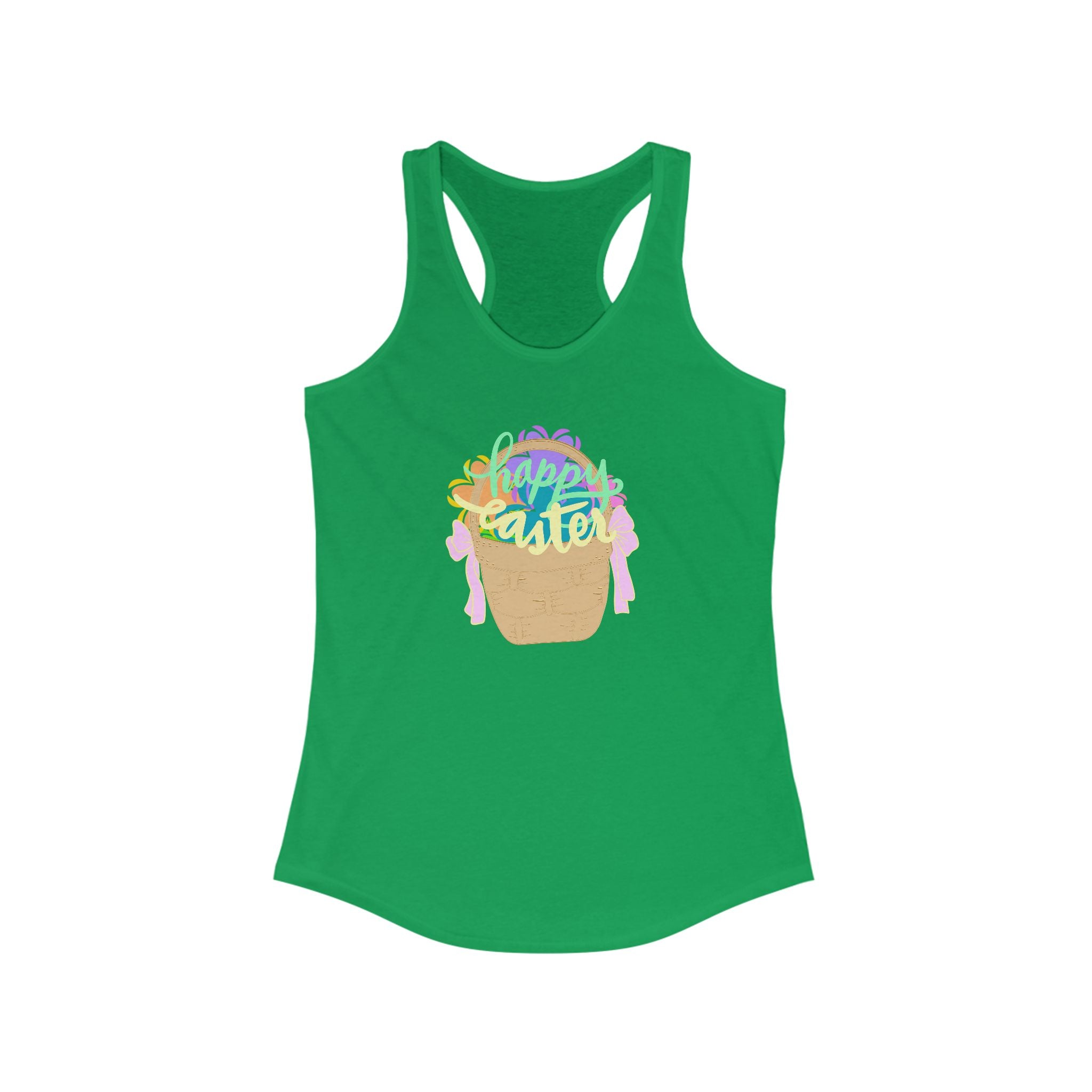 Easter Celebration Racerback Tank - Happy Easter Design
