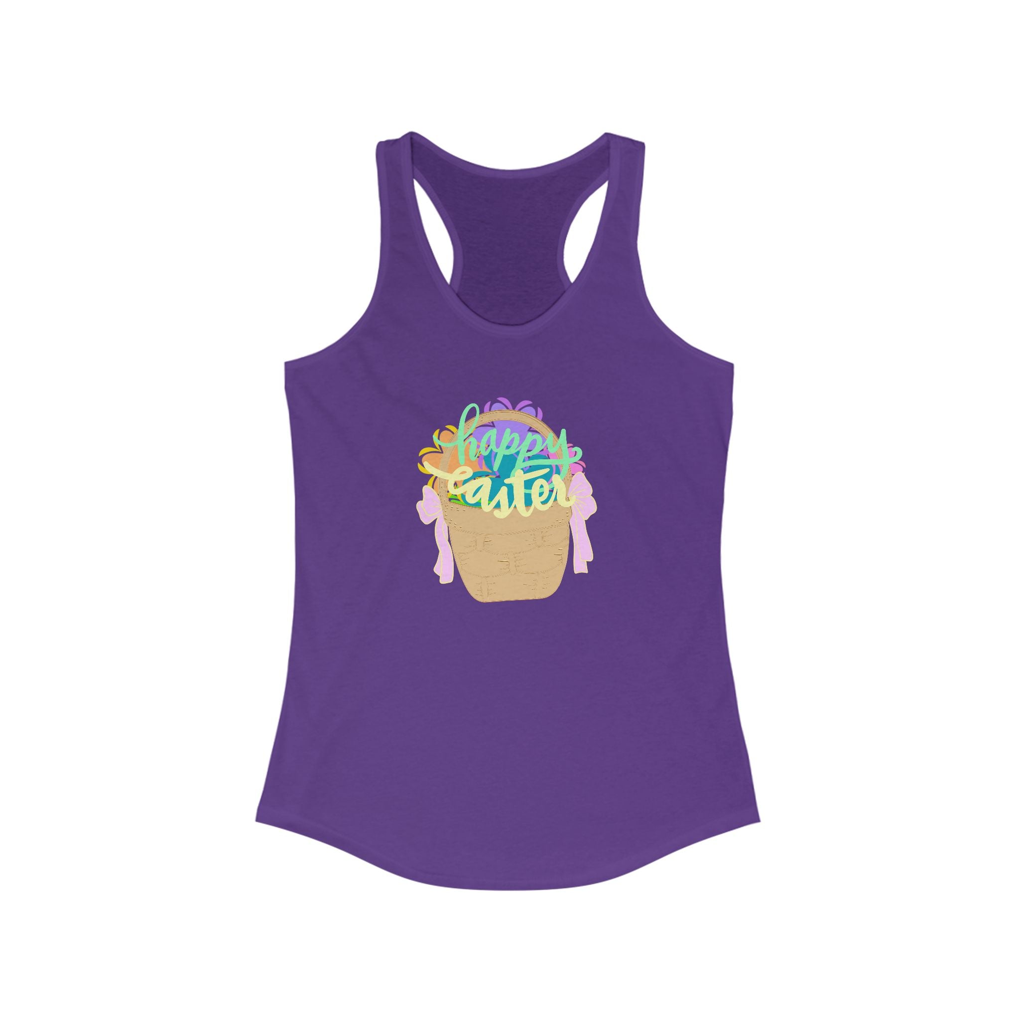 Easter Celebration Racerback Tank - Happy Easter Design