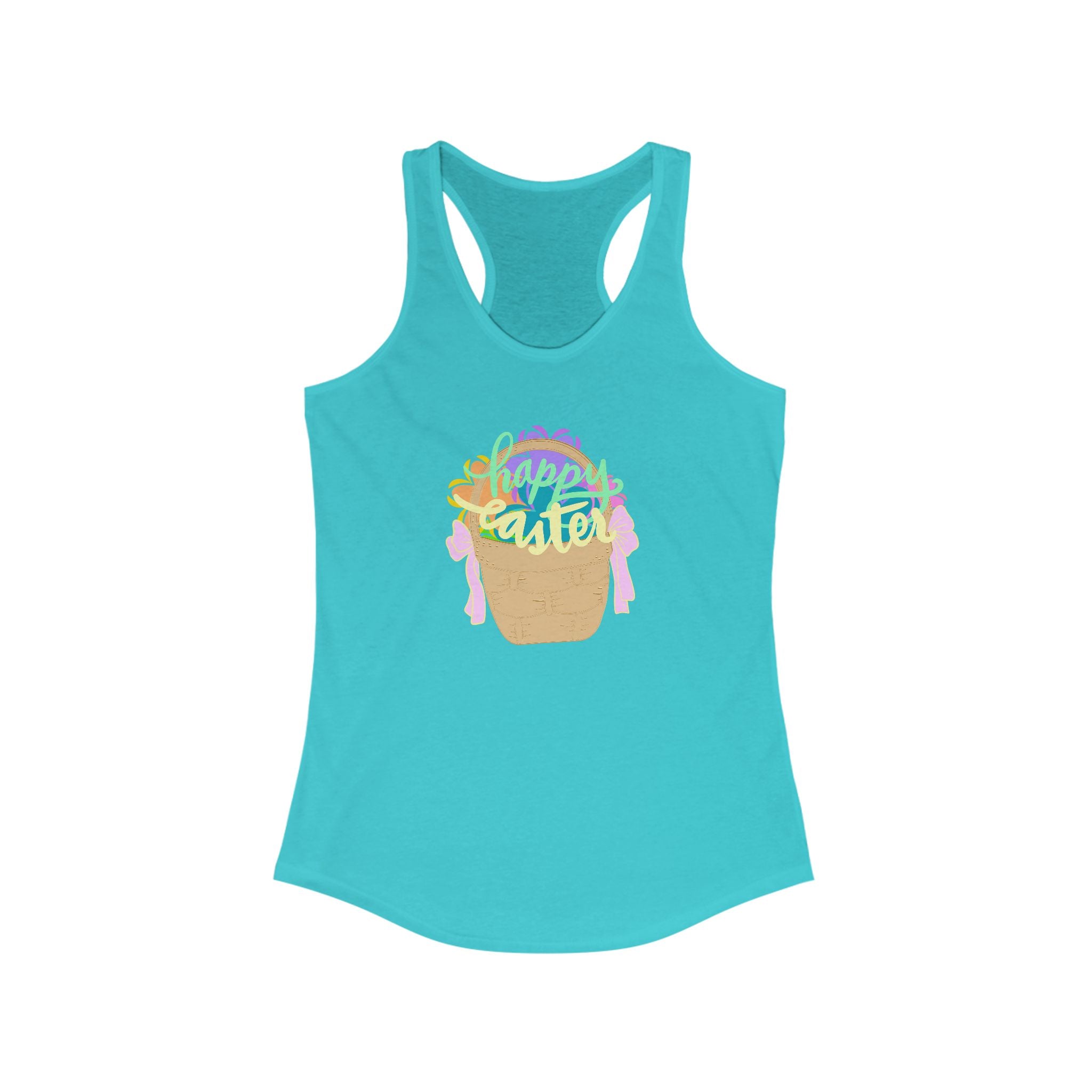Easter Celebration Racerback Tank - Happy Easter Design