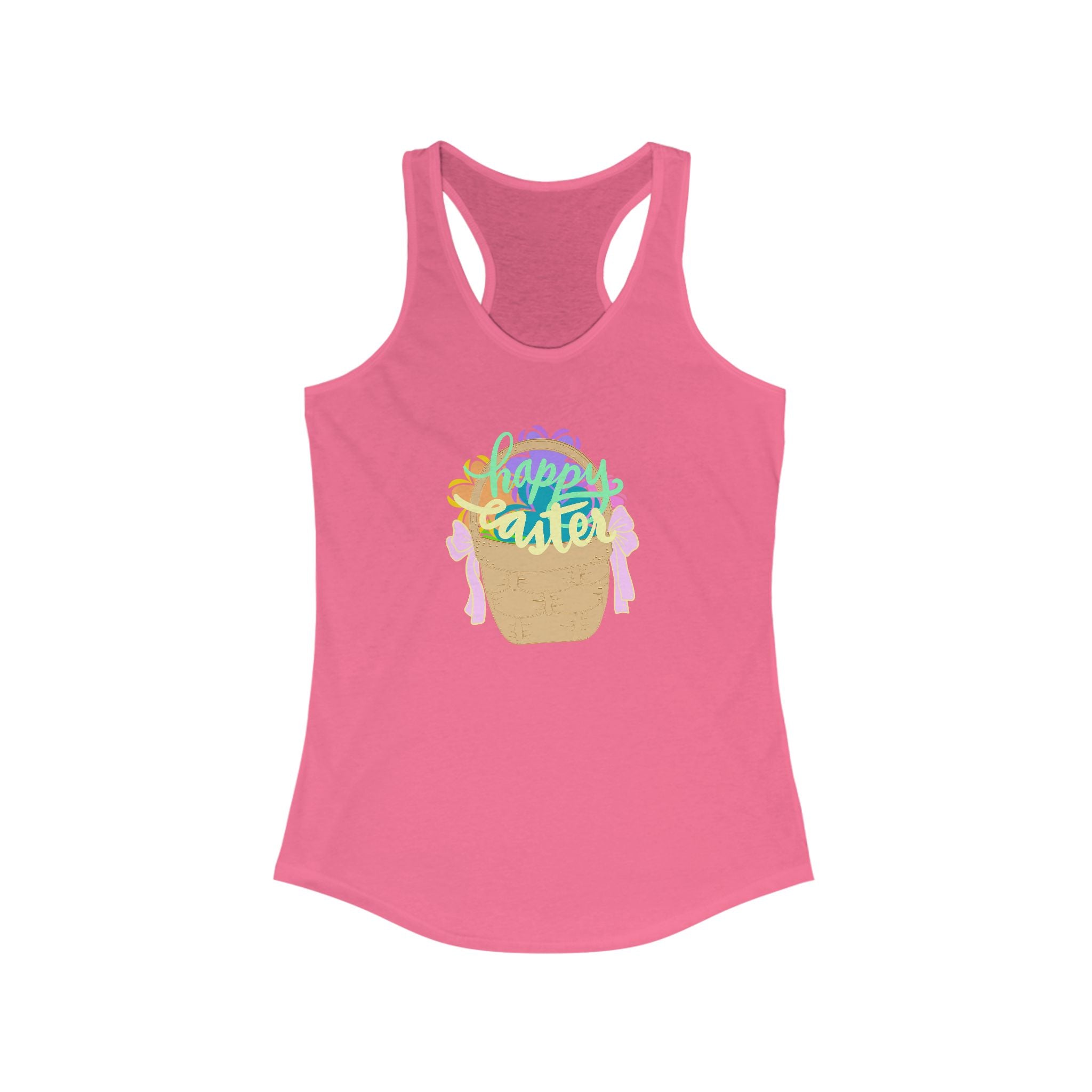 Easter Celebration Racerback Tank - Happy Easter Design