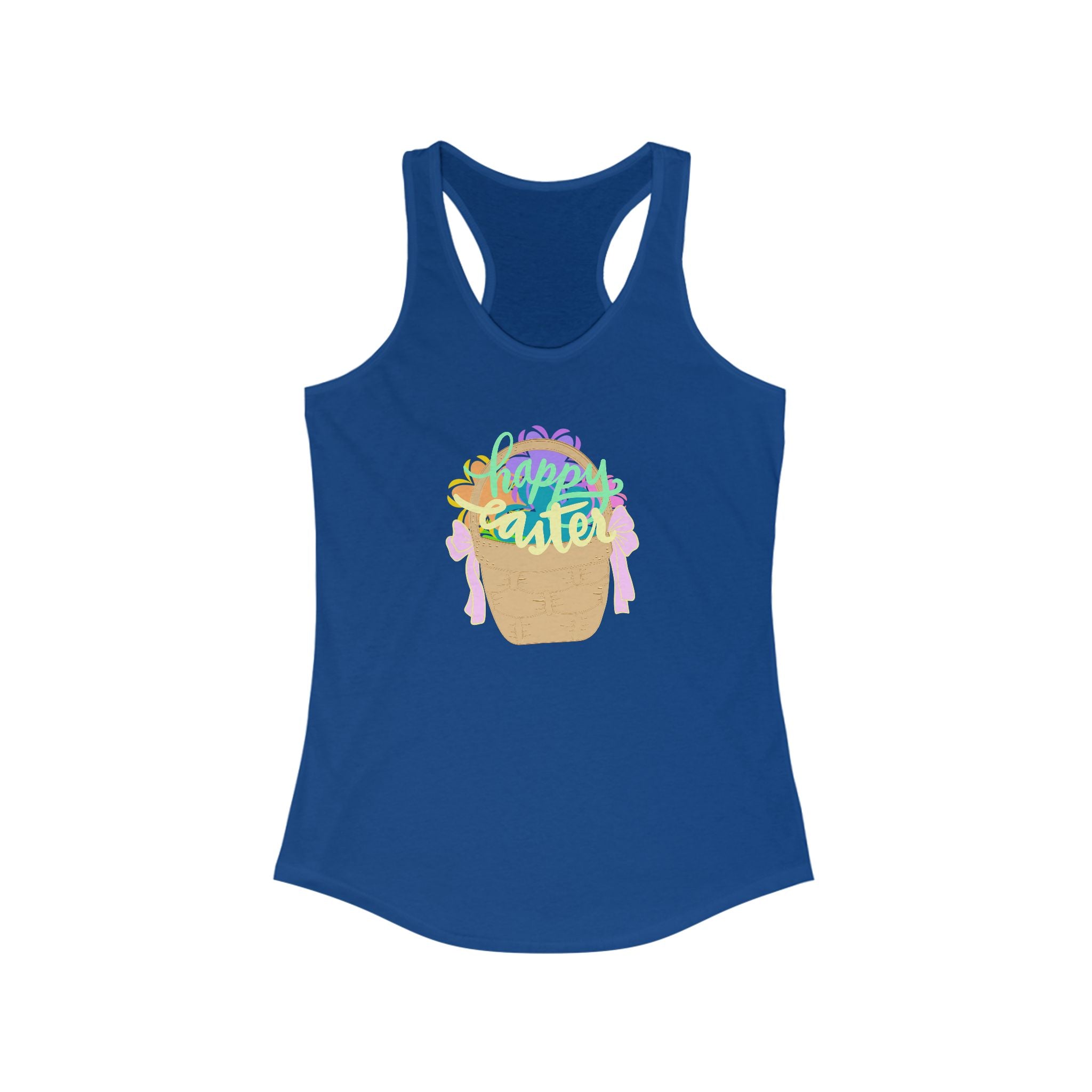Easter Celebration Racerback Tank - Happy Easter Design