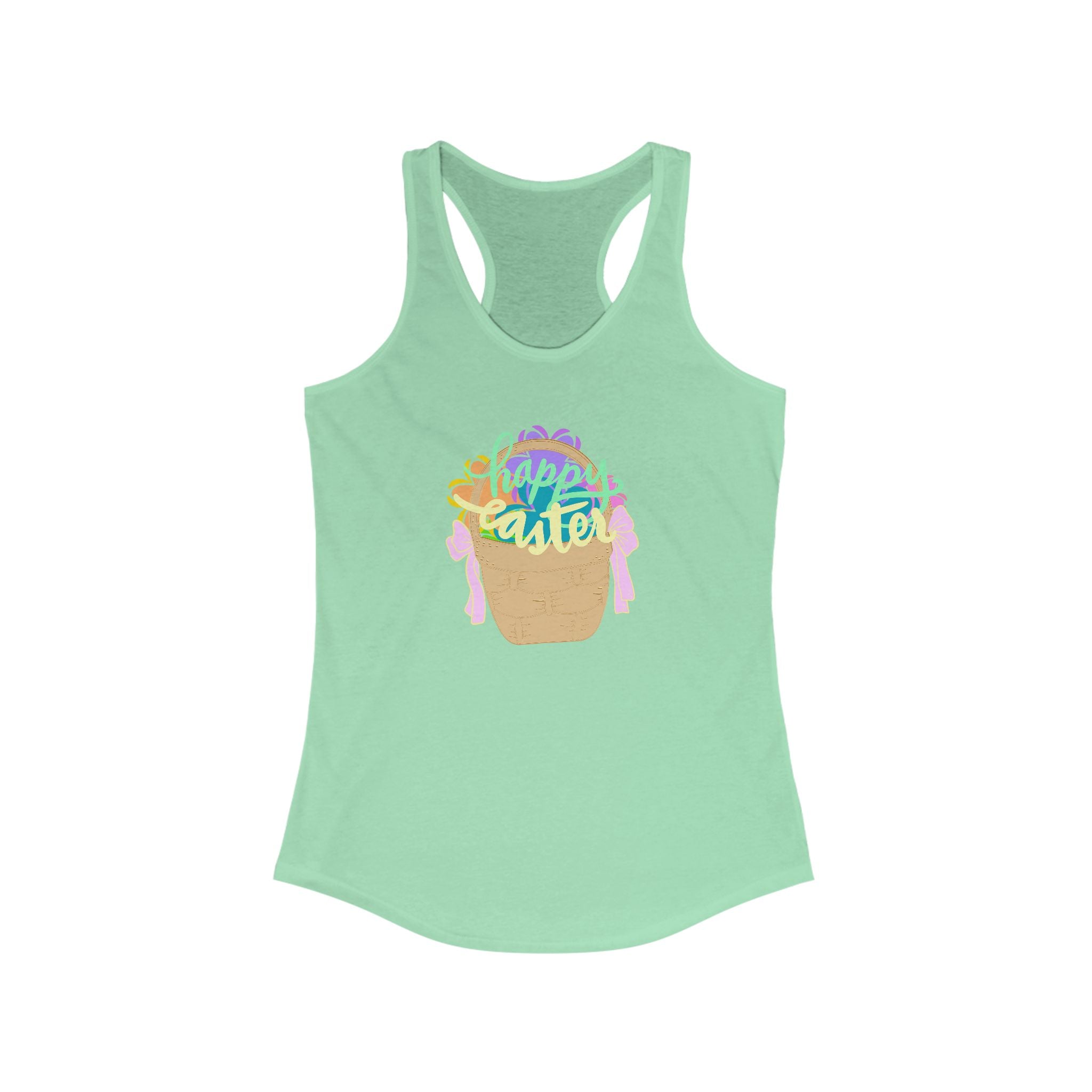 Easter Celebration Racerback Tank - Happy Easter Design