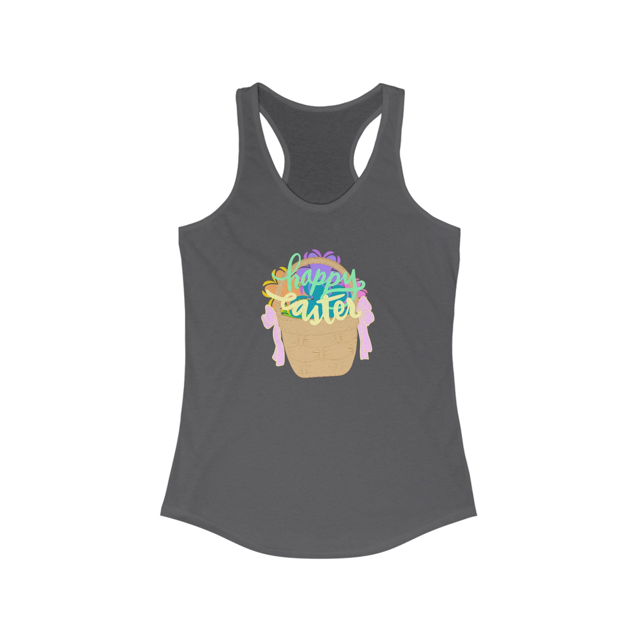 Easter Celebration Racerback Tank - Happy Easter Design