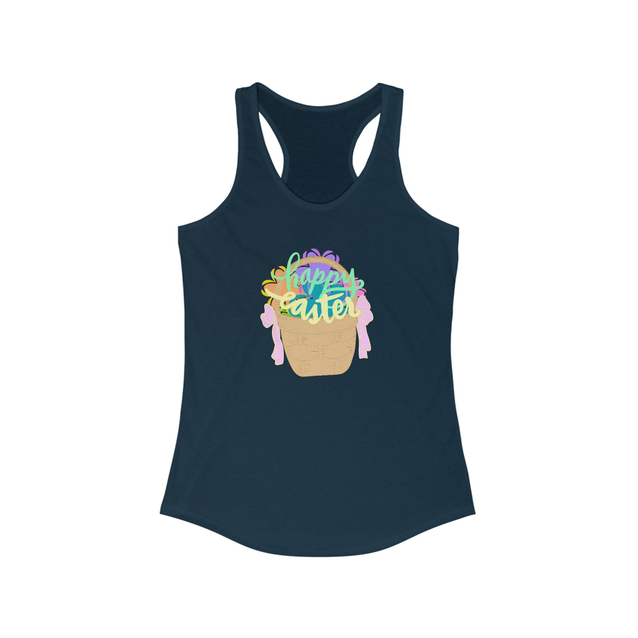 Easter Celebration Racerback Tank - Happy Easter Design