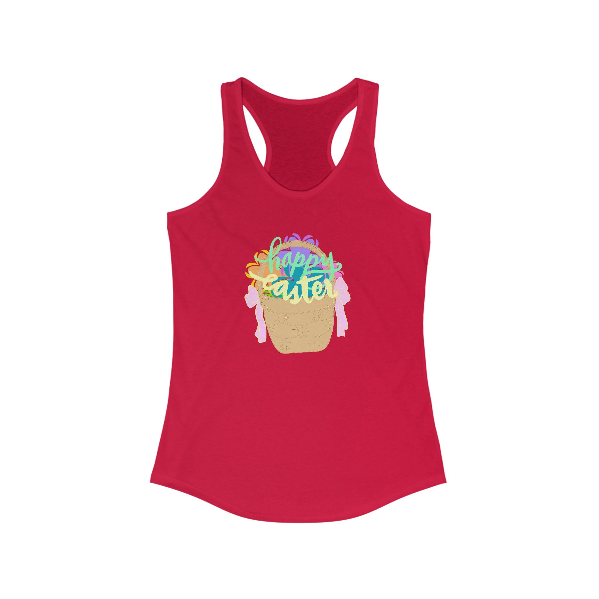 Easter Celebration Racerback Tank - Happy Easter Design