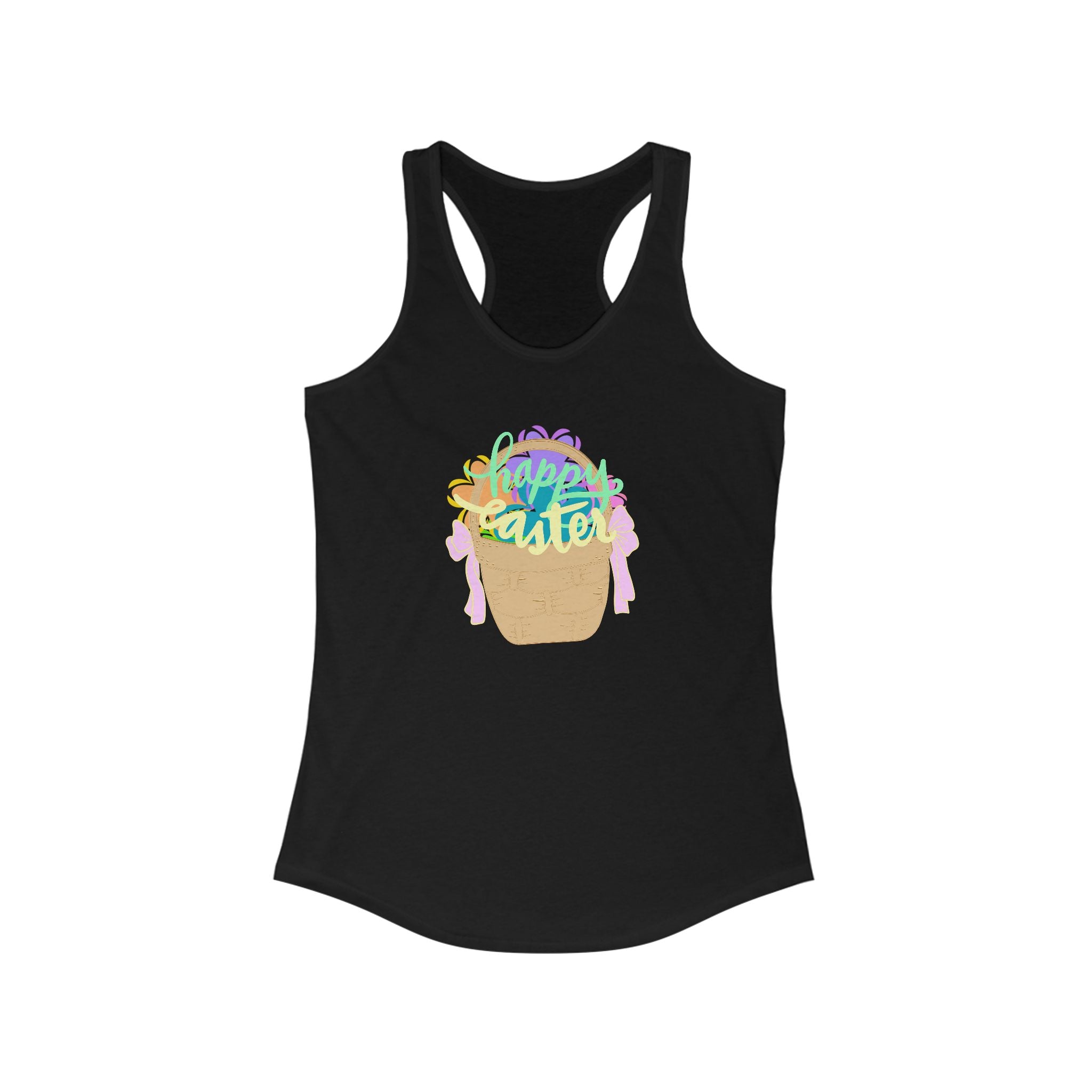 Easter Celebration Racerback Tank - Happy Easter Design