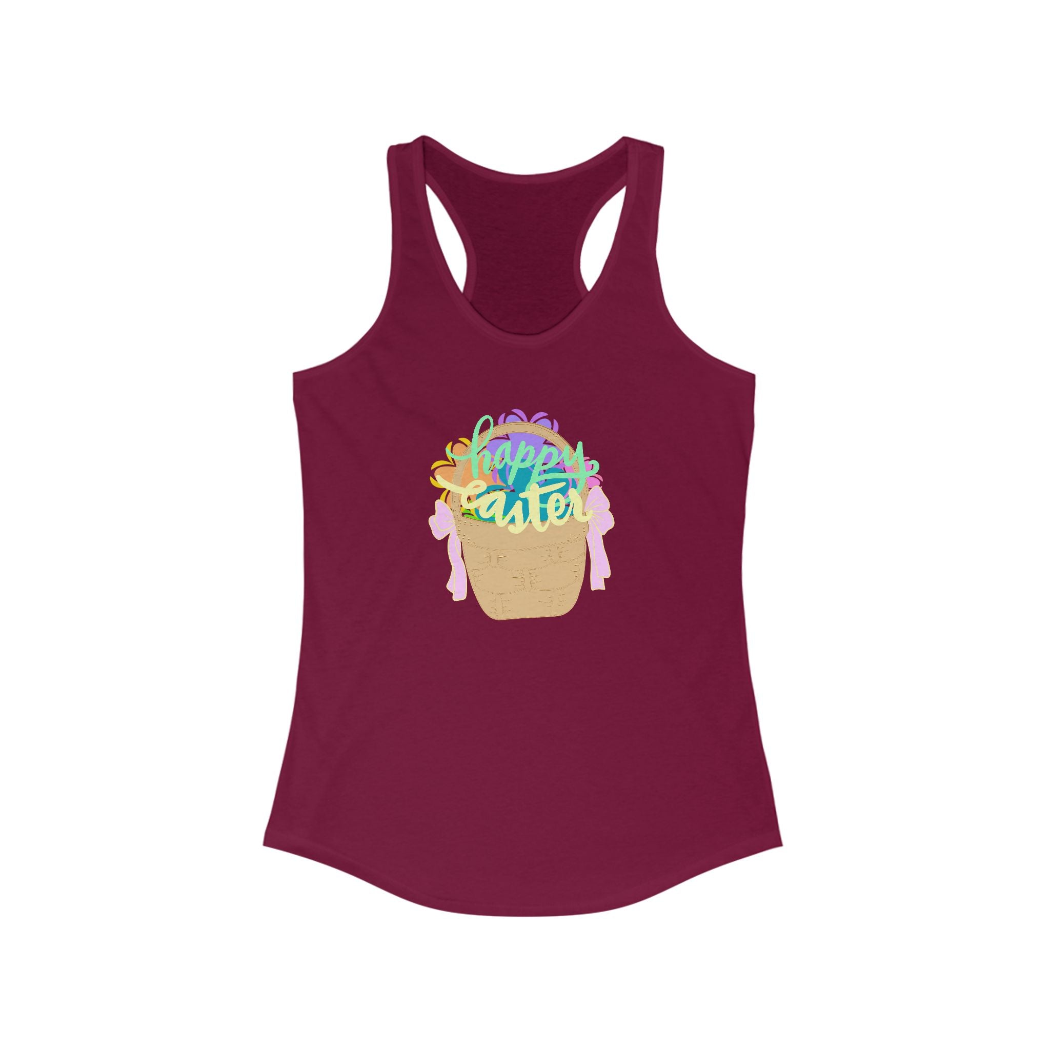 Easter Celebration Racerback Tank - Happy Easter Design