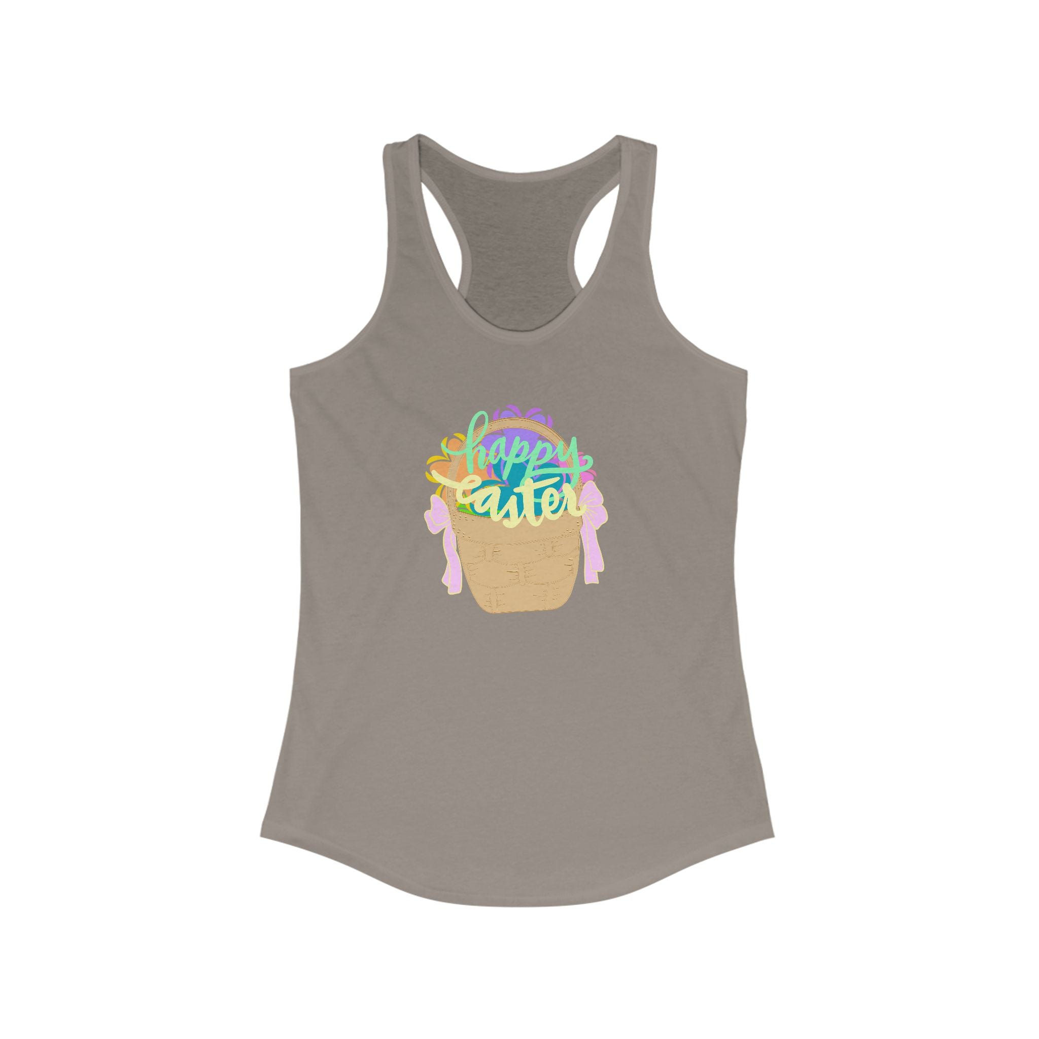 Easter Celebration Racerback Tank - Happy Easter Design
