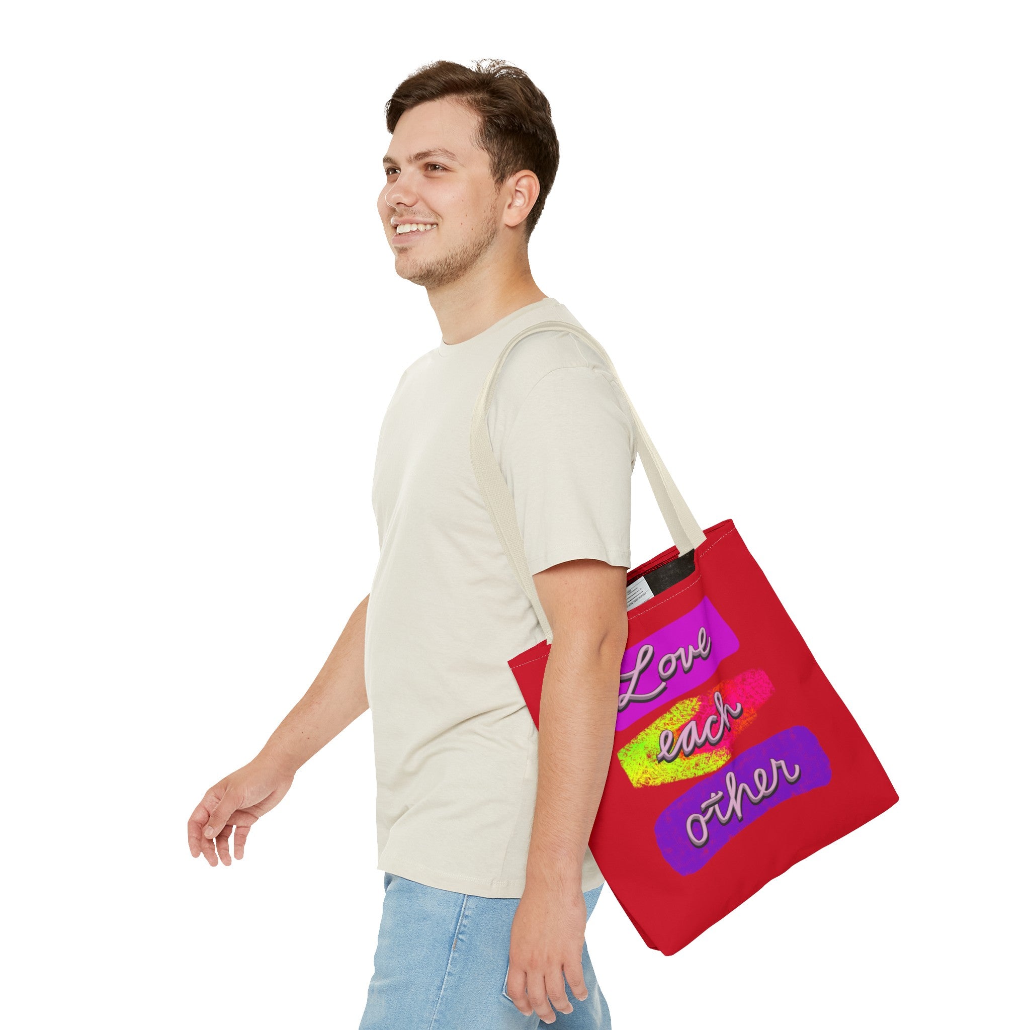 LOVE EACH OTHER Tote Bag (AOP)