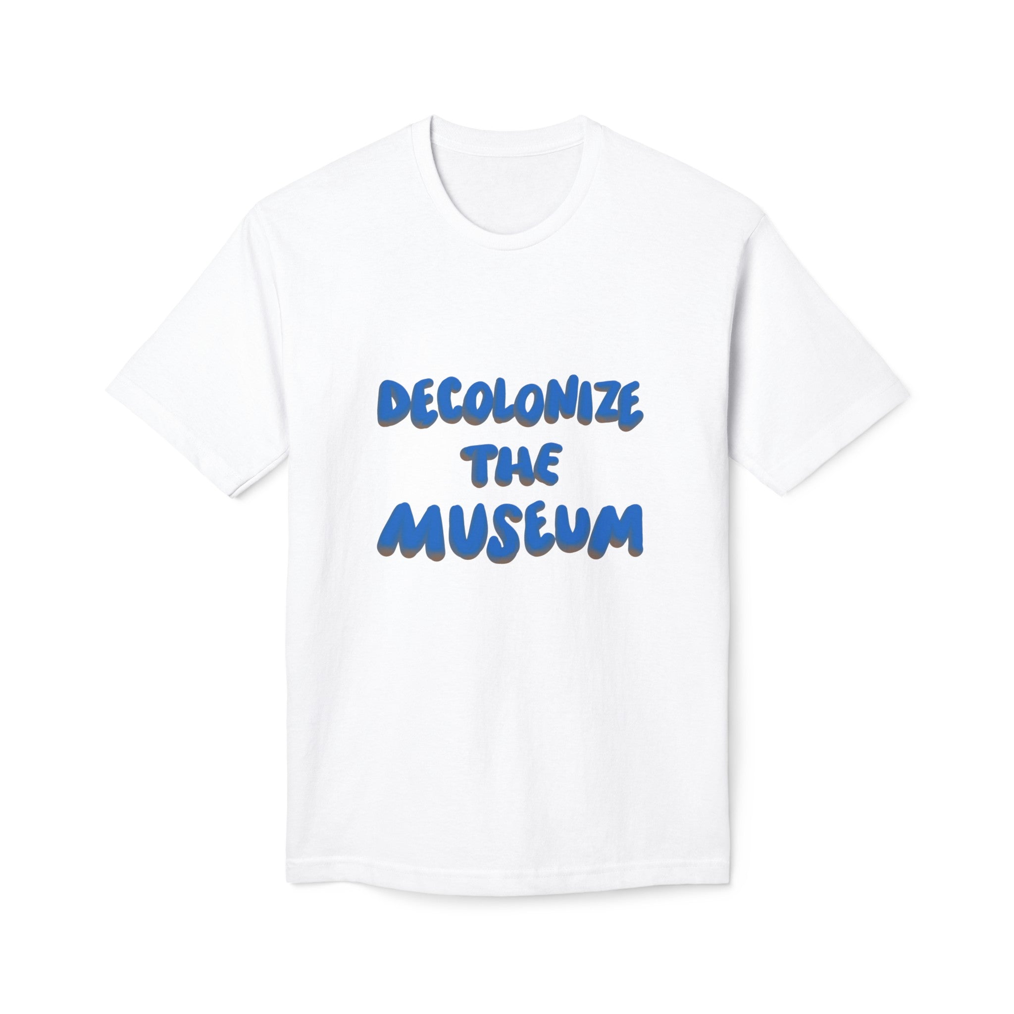 DECOLONIZE THE MUSEUM Unisex Midweight T-shirt, Made in US