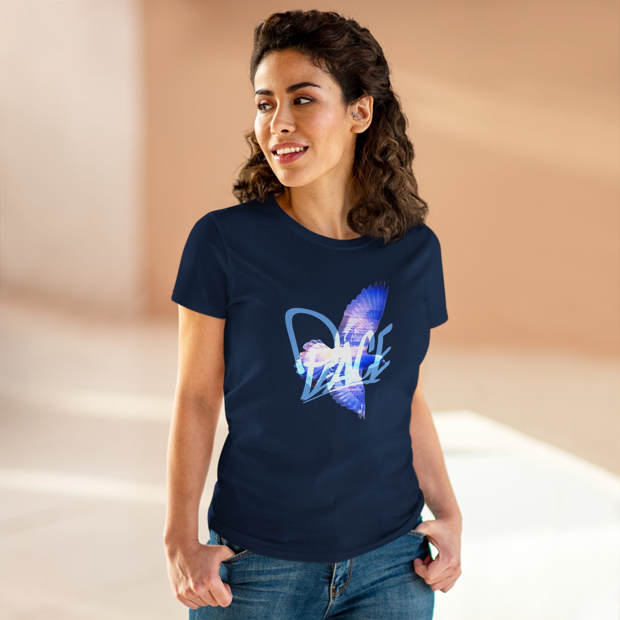 PEACE Women's Midweight Cotton Tee