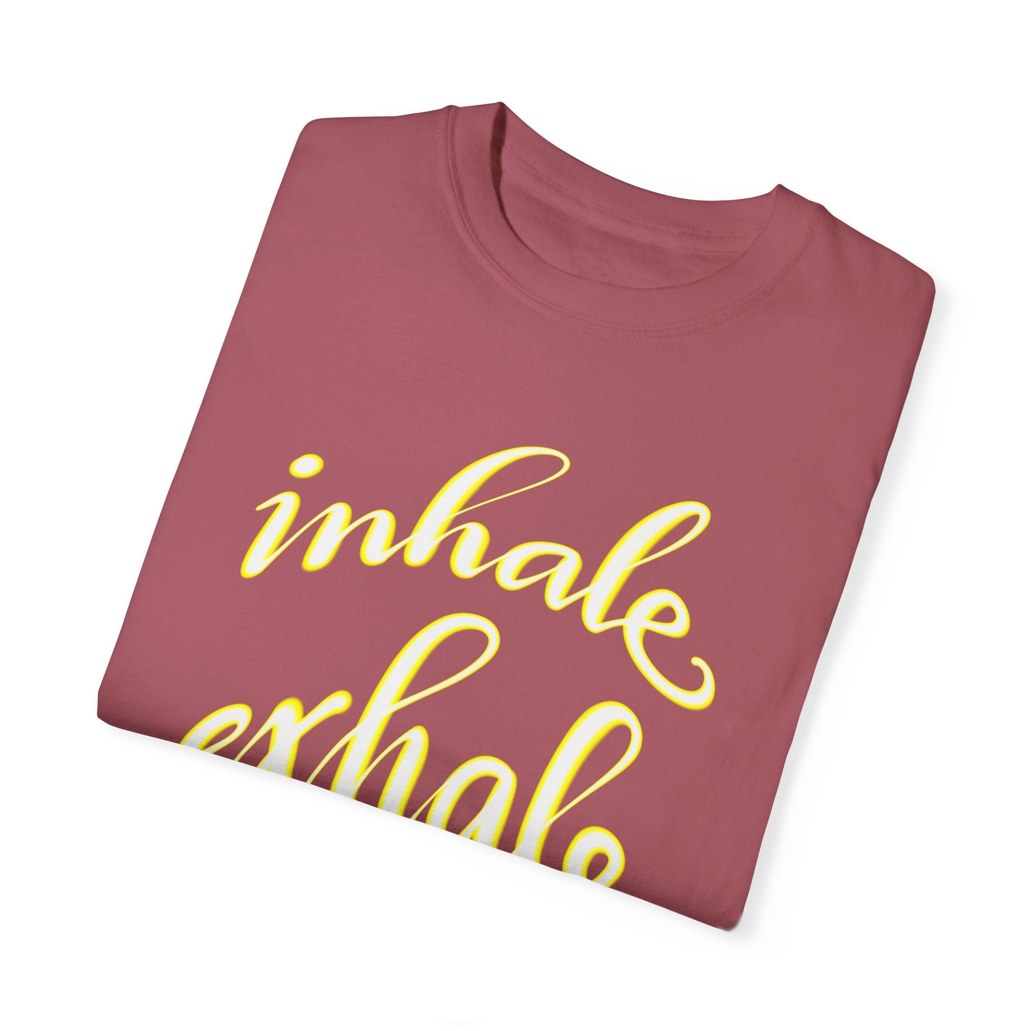 INHALE EXHALE Unisex Garment-Dyed T-shirt
