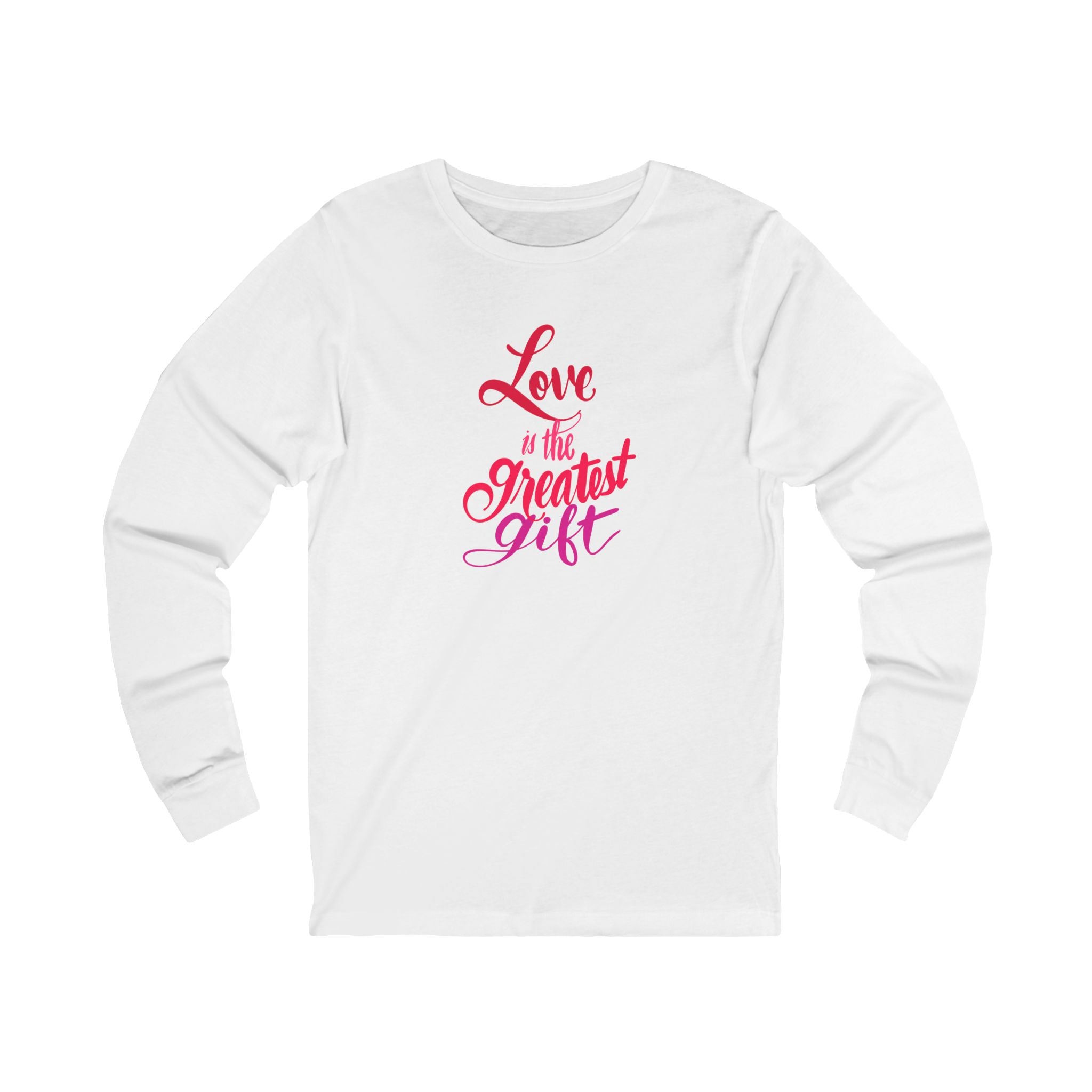 LOVE IS THE GREATEST GIFT Unisex Jersey Long Sleeve Tee
