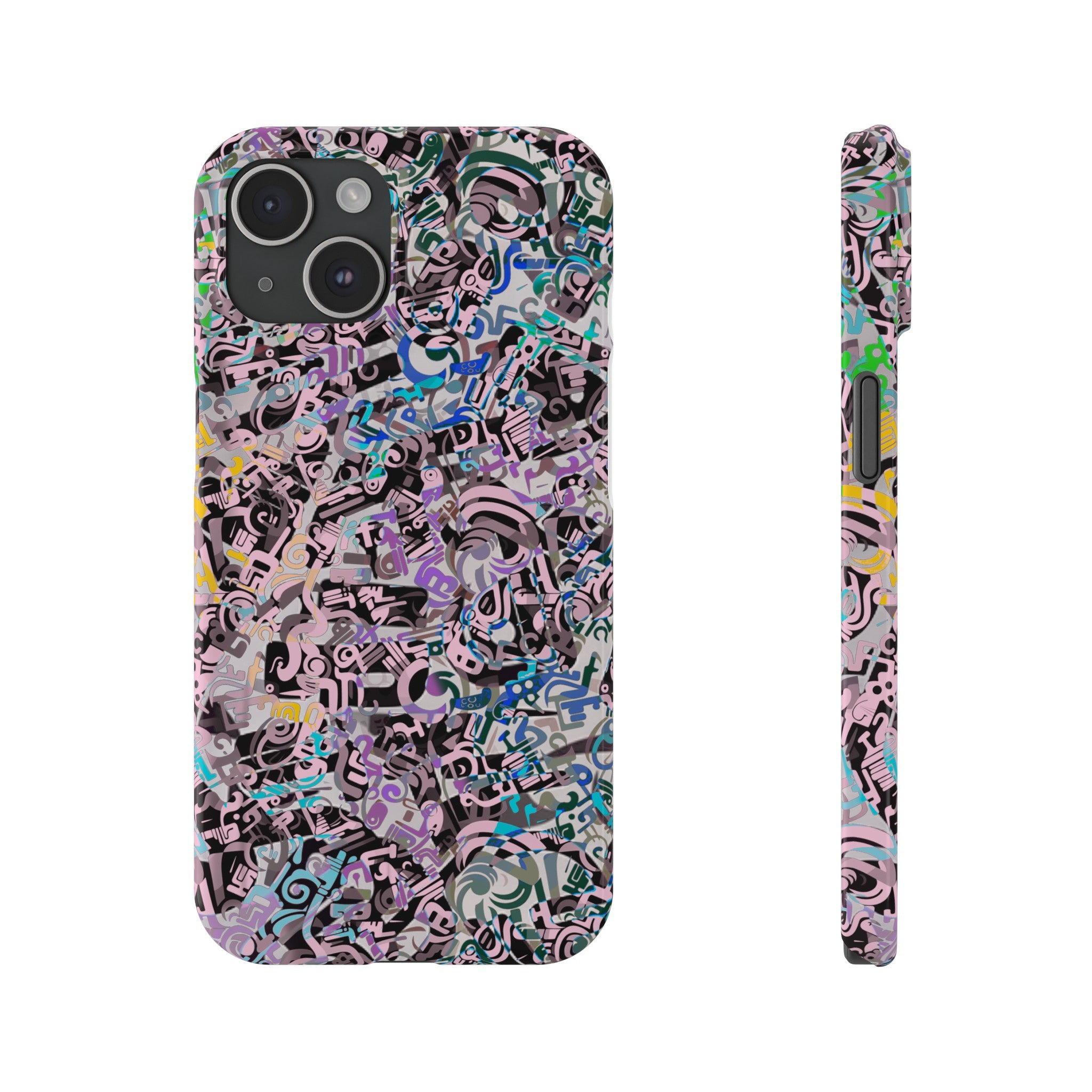 DEEP IN CONVERSATION Slim Phone Cases