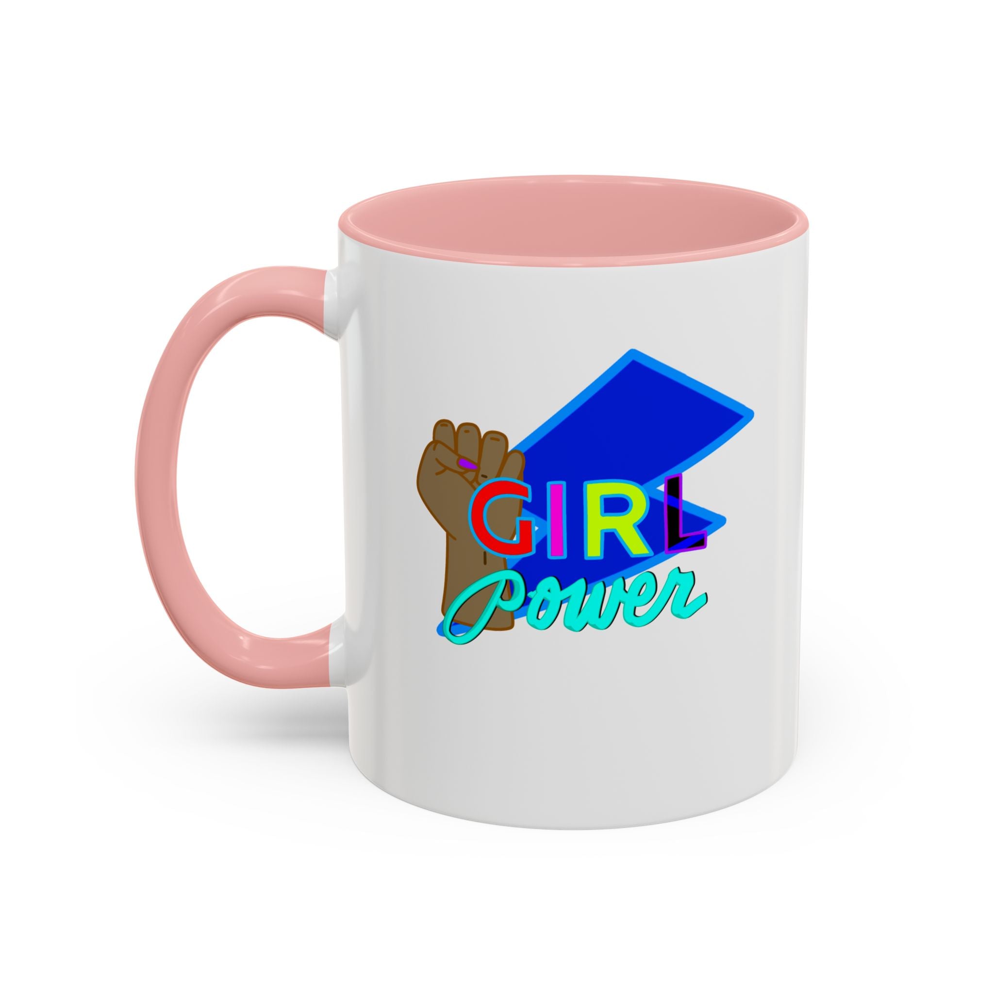 GIRL POWER Accent Coffee Mug (11 oz)